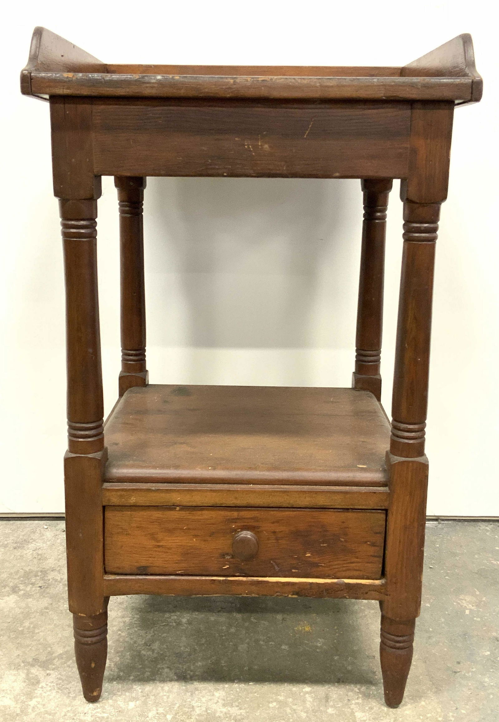 Vintage Wooden Wash Table W Drawer (1 of 9)
