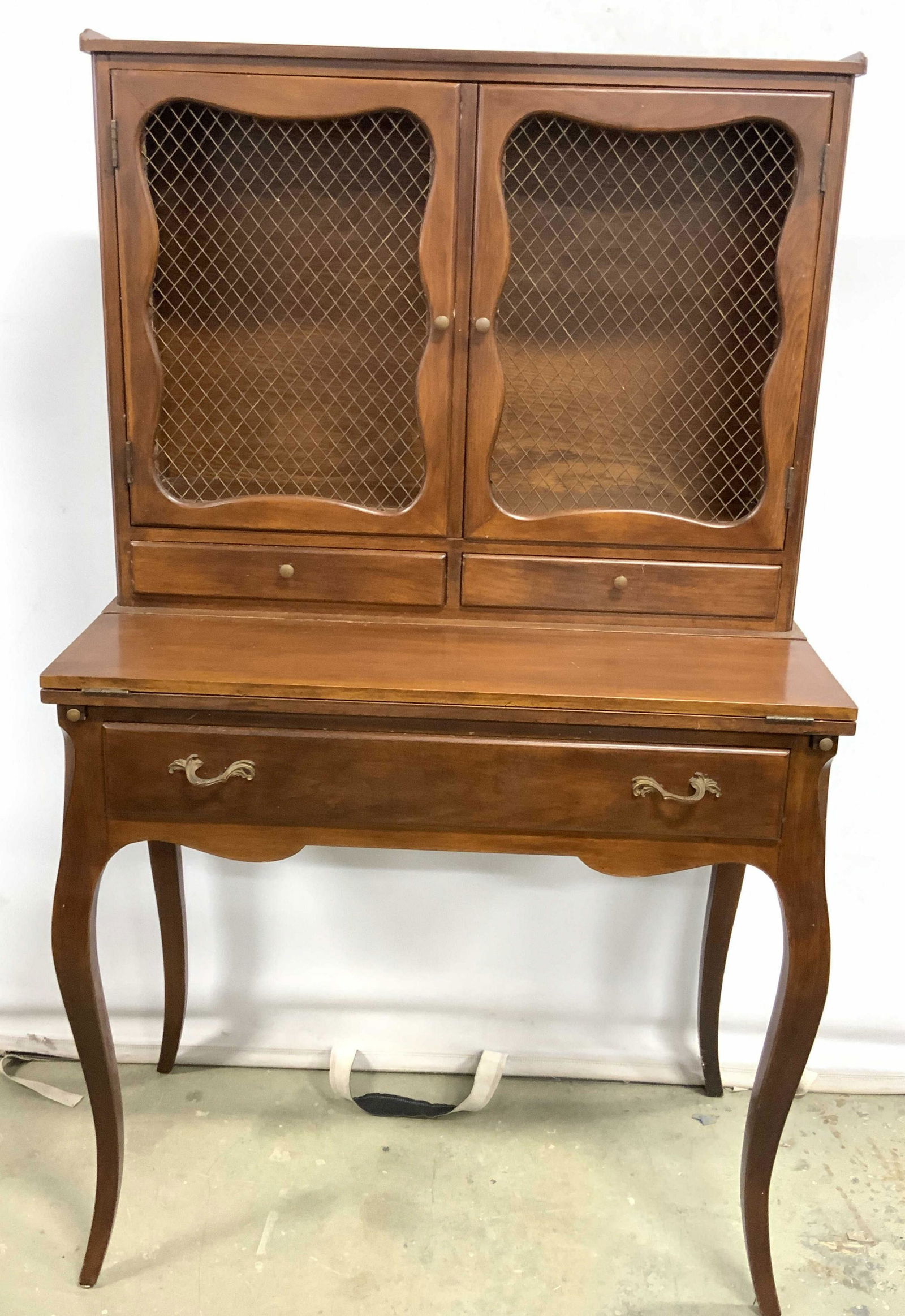 BODART Signed Antique Wooden Secretary Desk (1 of 13)