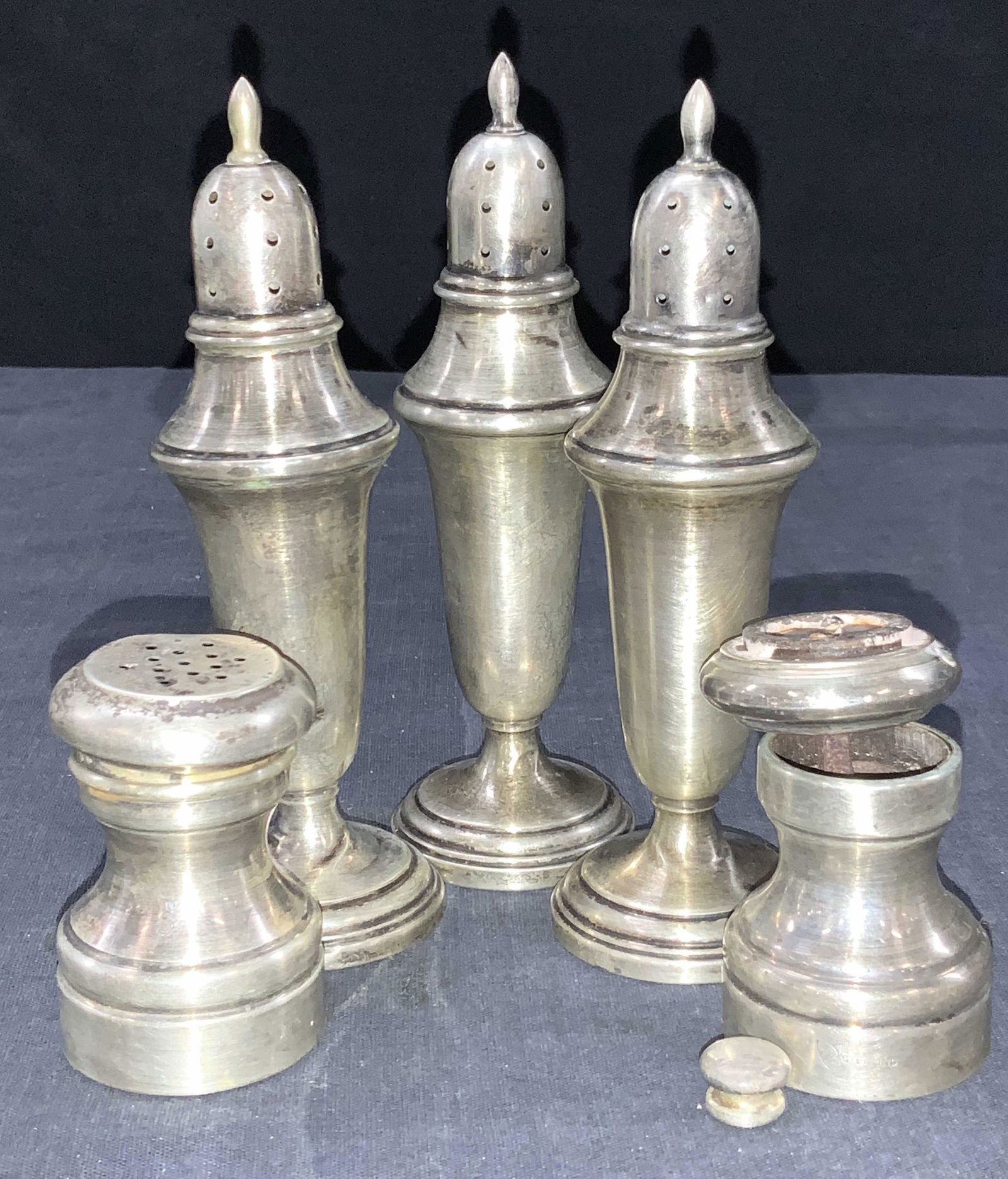 5 Reinforced Sterling Silver Salt & Pepper Shakers (1 of 11)