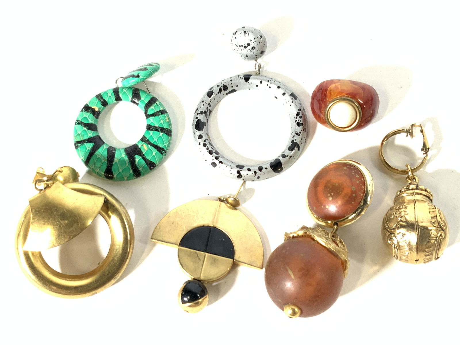 Group Lot 7 Single Chunky Earrings (1 of 6)