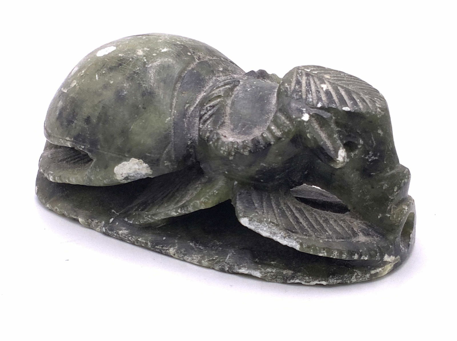 Vintage Natural Carved Green Stone Insect Figural (1 of 11)
