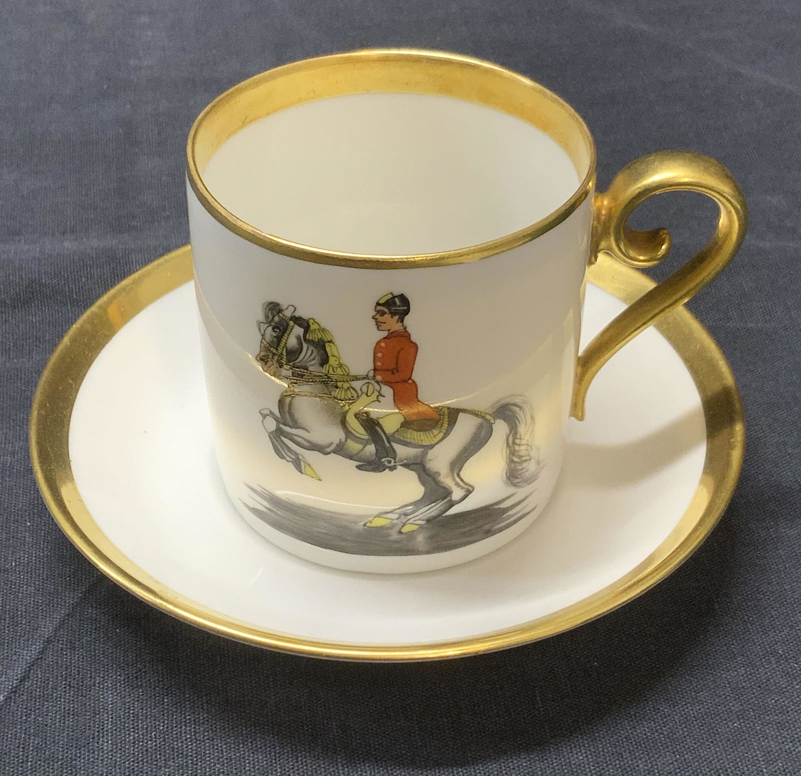 ALBIN DENK Signed Handmade Espresso Cup & Saucer (1 of 4)