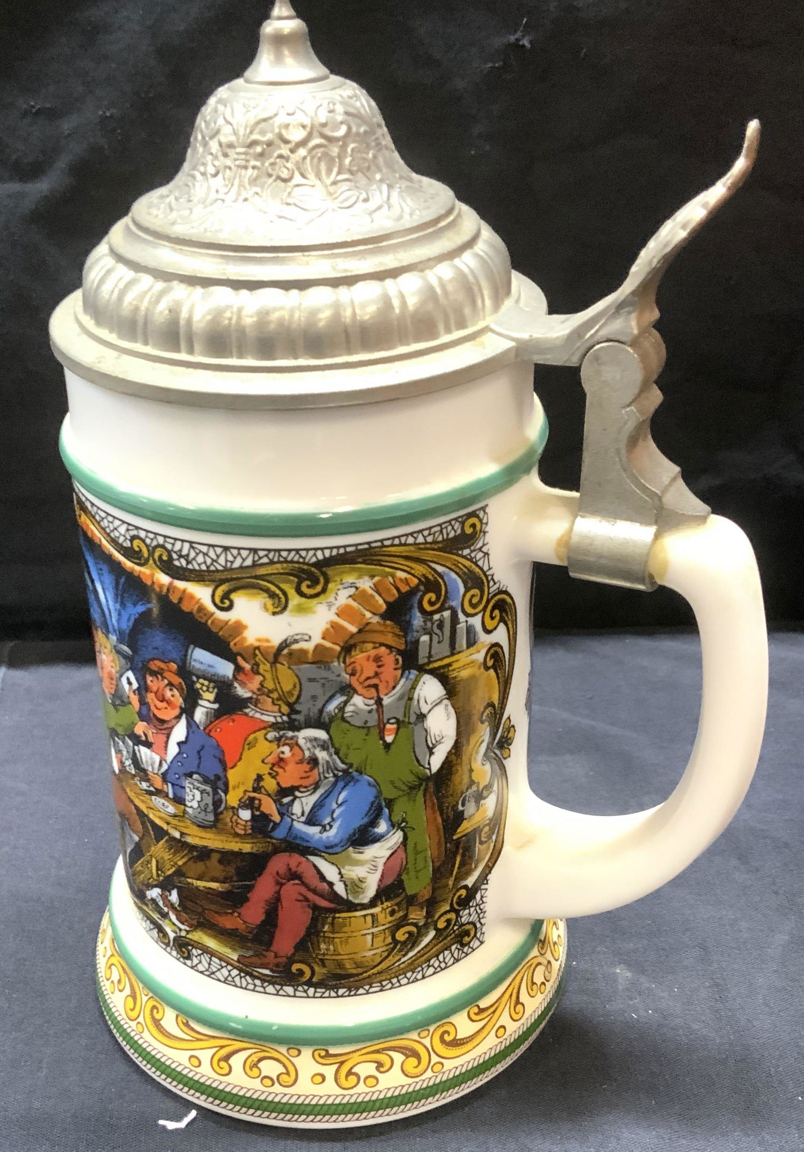 BMFN BIERSEIDEL Glass Beer Stein, W. Germany (1 of 9)