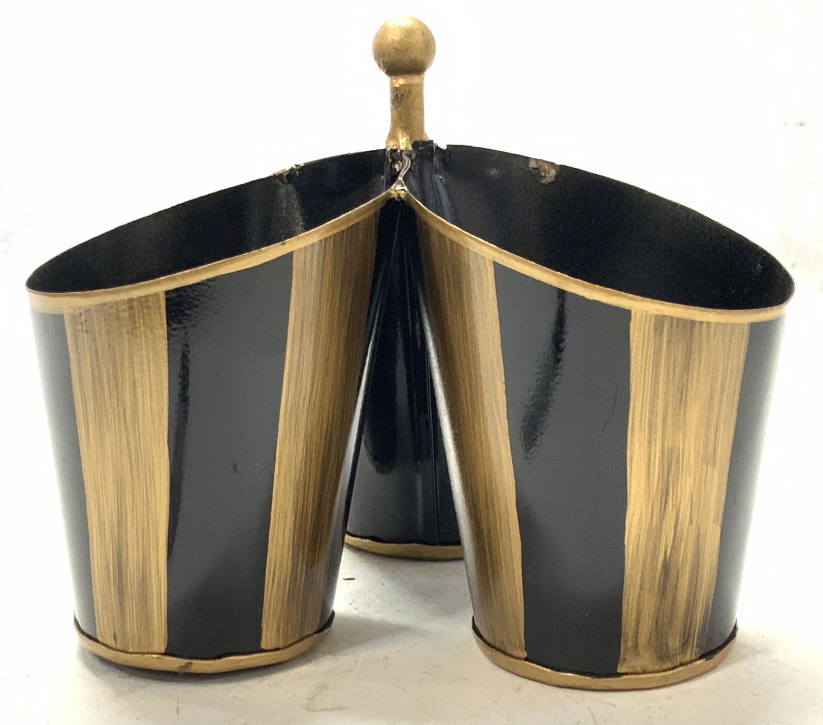 Vintage Toleware Tabletop Organizer (1 of 7)