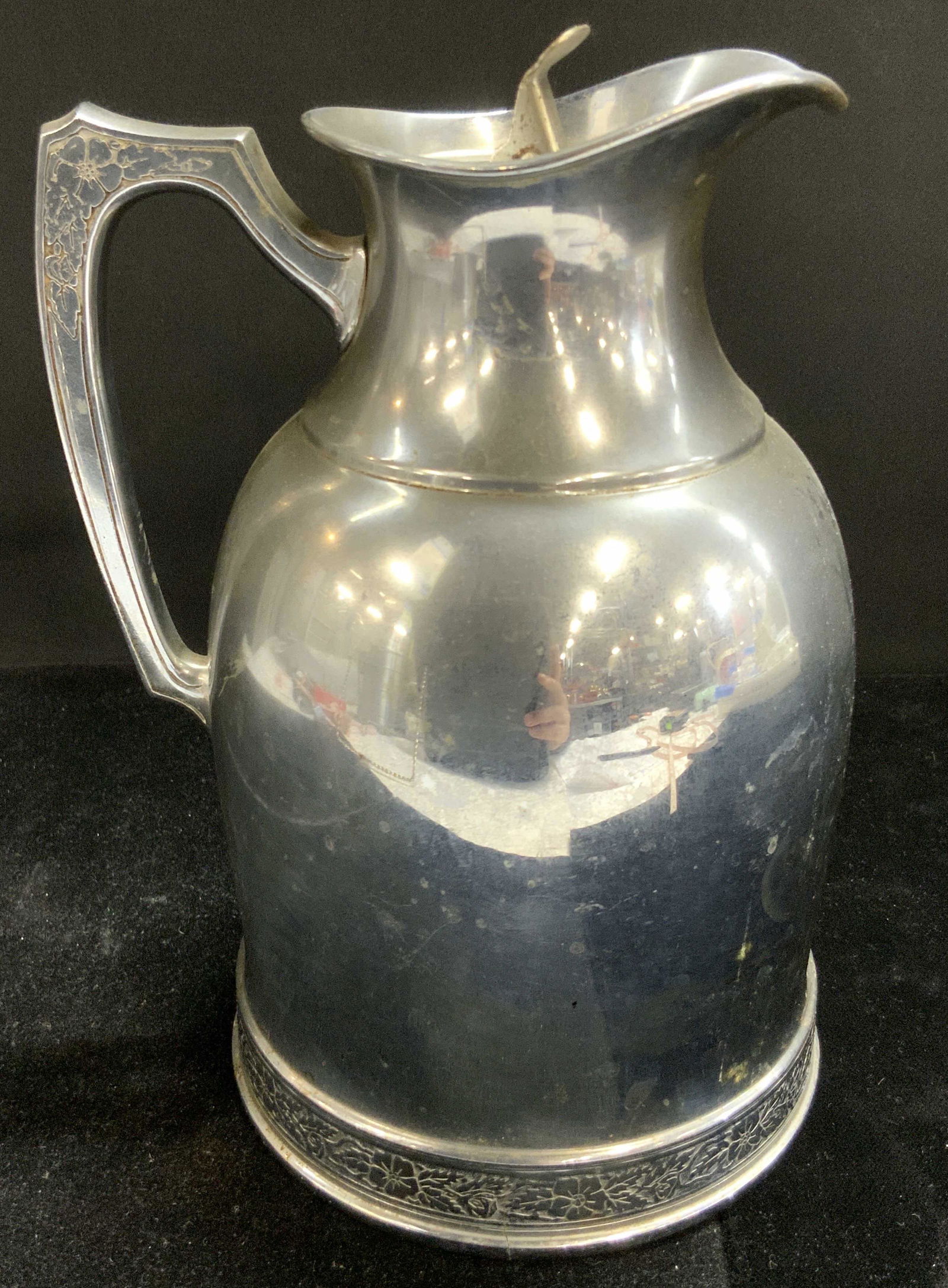 LANDERS FRARY & CLARK Signed Vintage Pitcher, Lid (1 of 10)