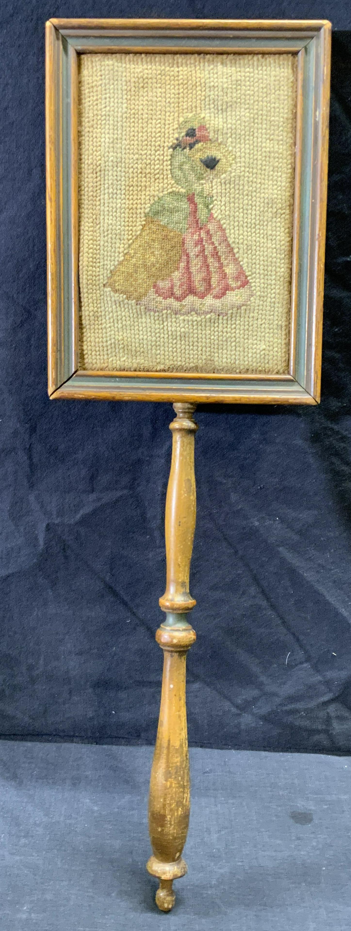Antique Hand Wood Mirror (1 of 5)
