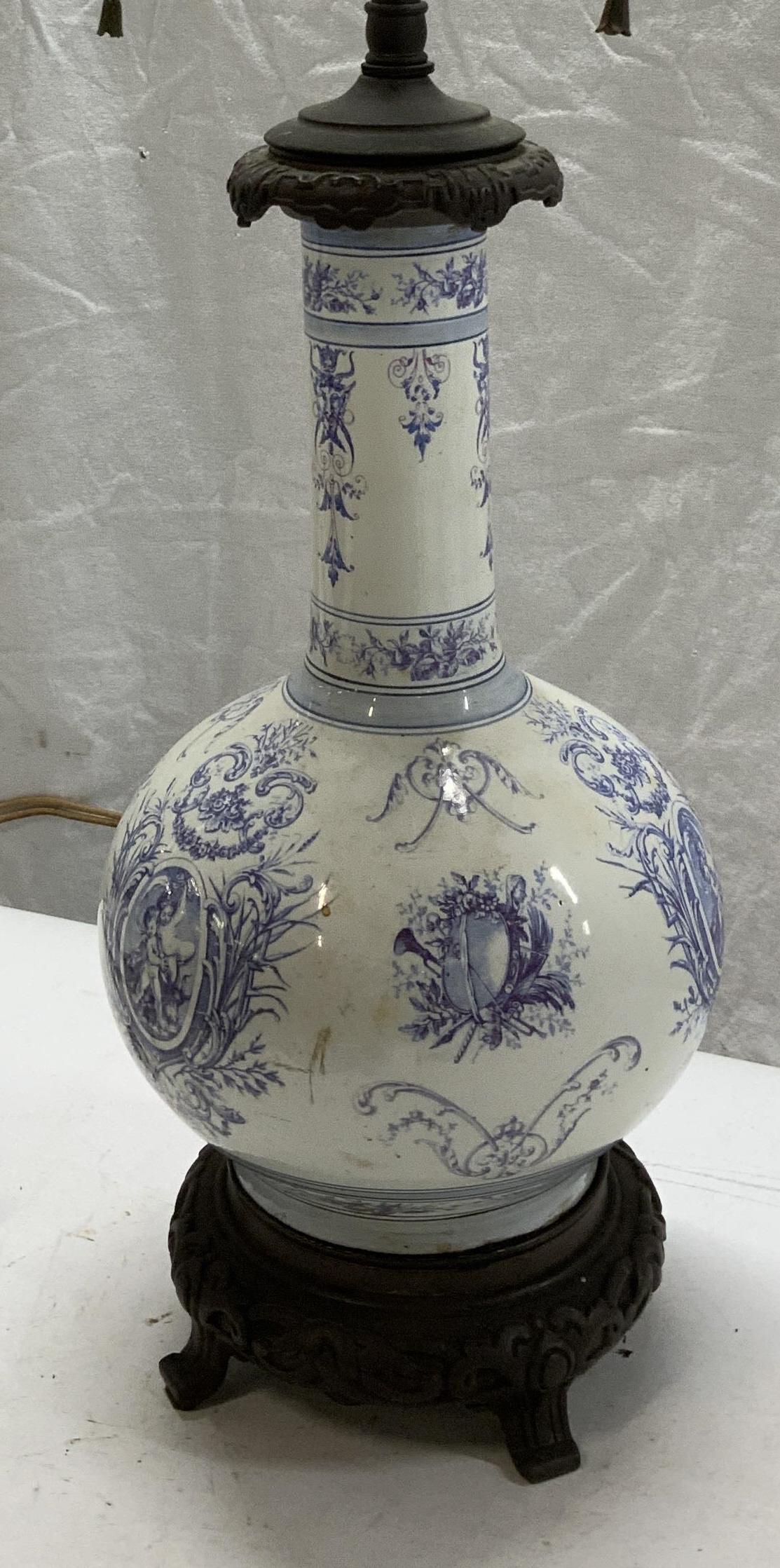 Blue & White Porcelain Lamp (1 of 9)