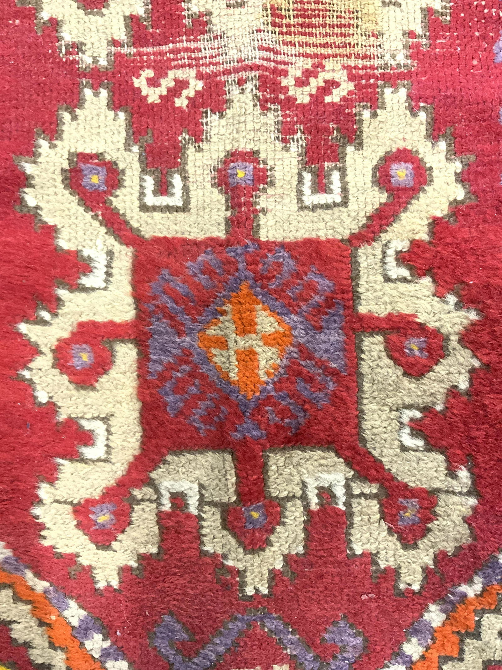 Handmade Antique Wool Area Rug (1 of 9)