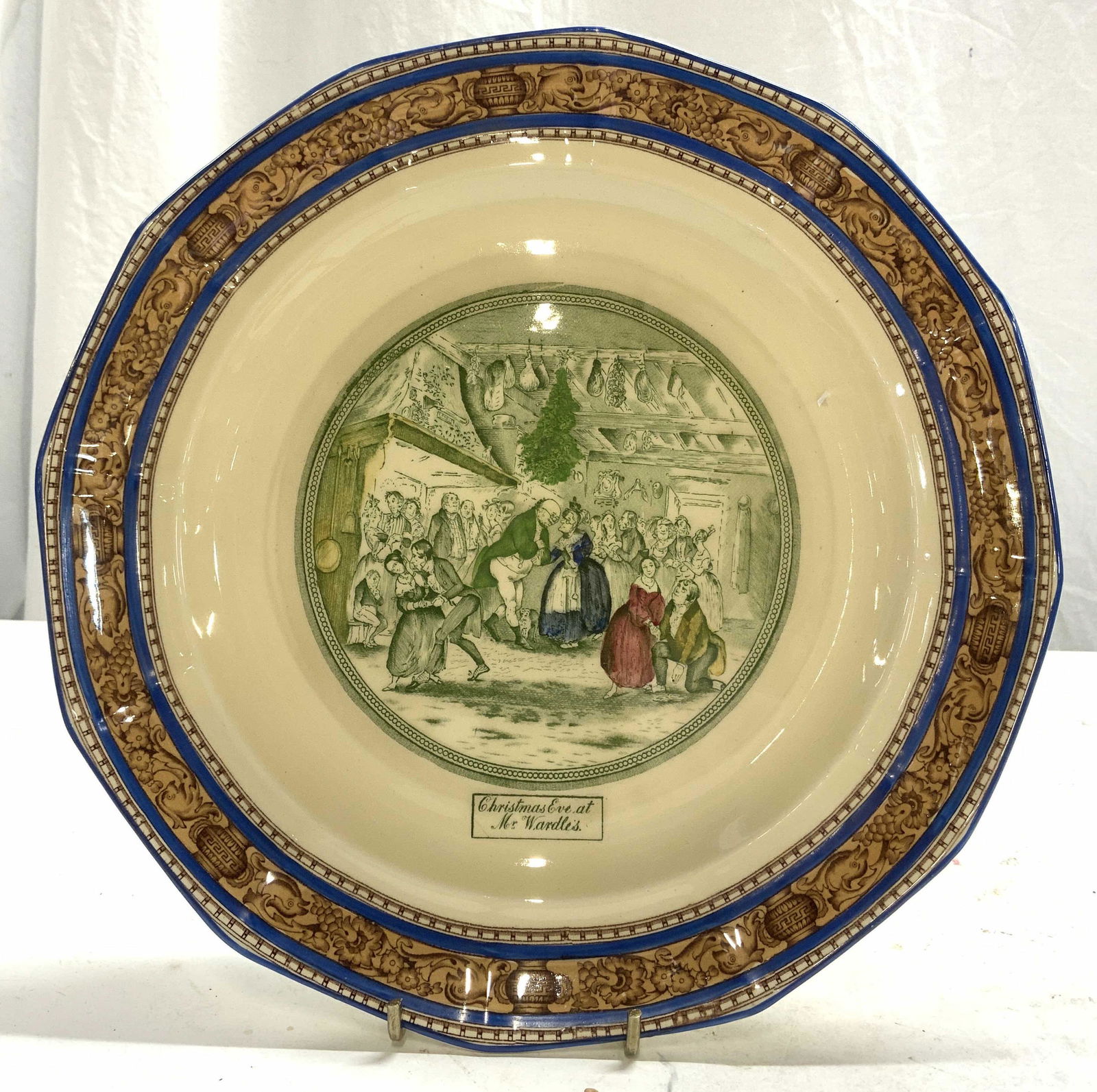 ADAMS ENGLAND Porcelain Plate W Illustration (1 of 7)
