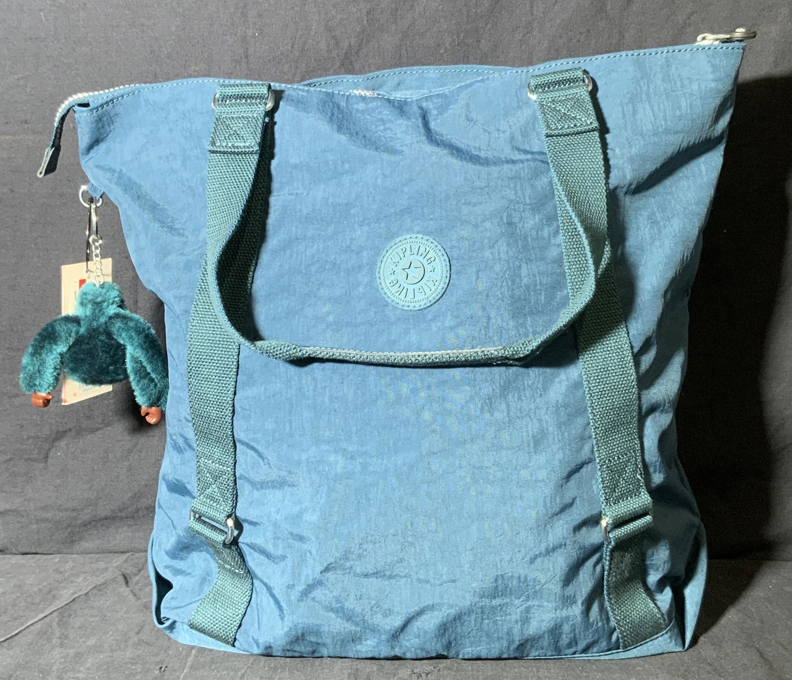 KIPLING Midnight Green Nylon Carry All Bag NWT (1 of 5)