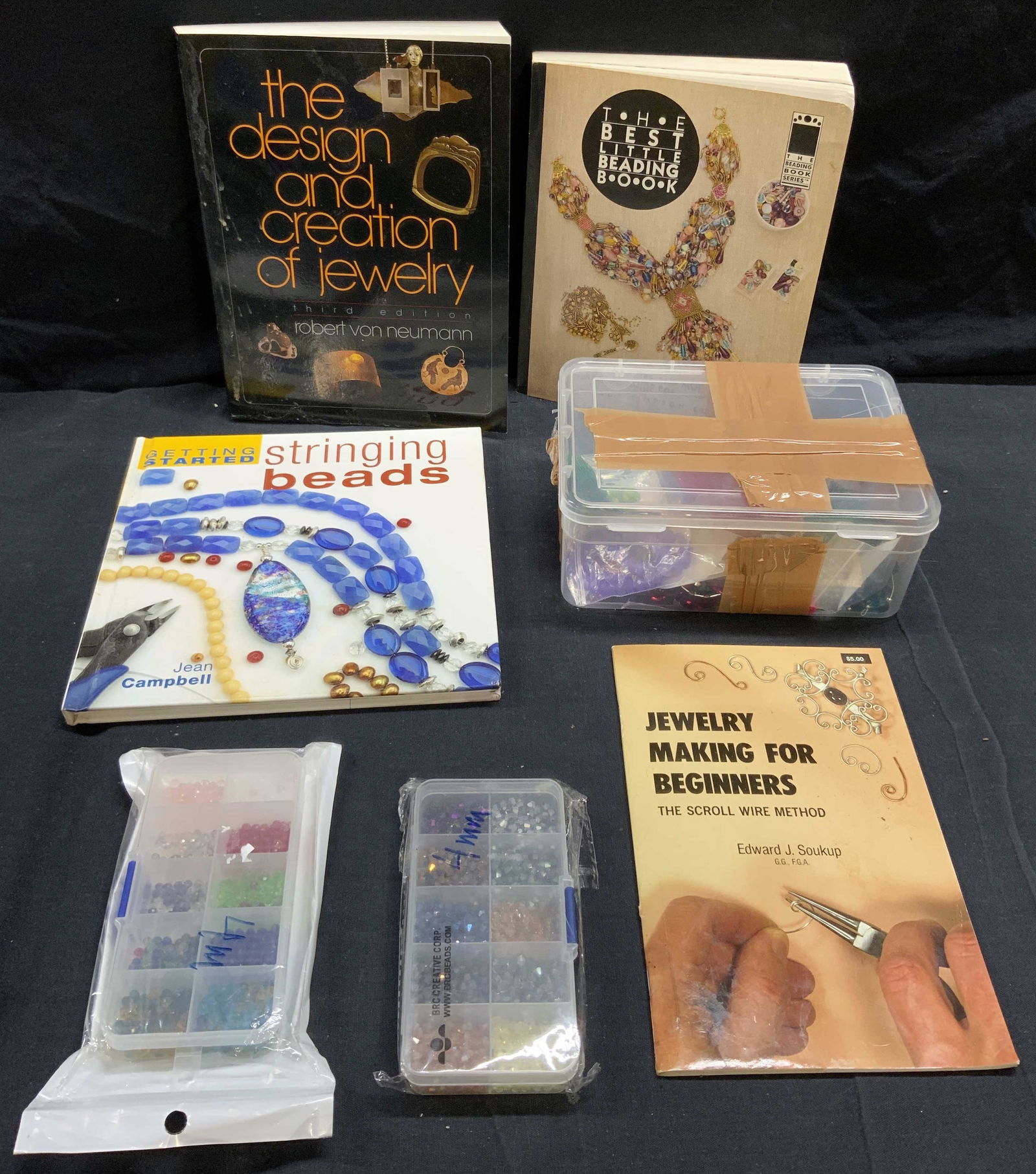 Group Lot Jewelry Making Books & Beads (1 of 12)