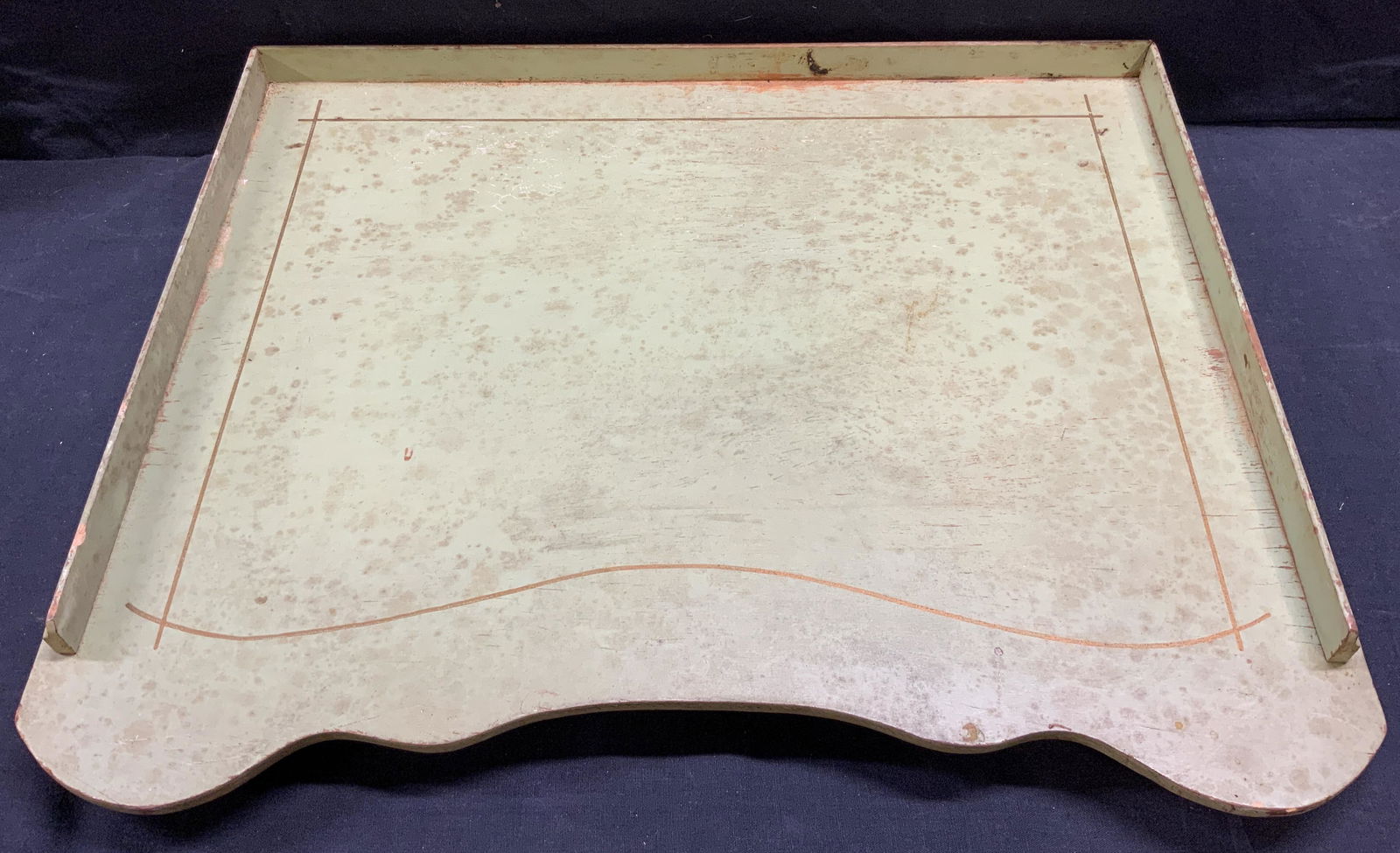 Antique Foldable Footed Easel Serving Tray (1 of 9)