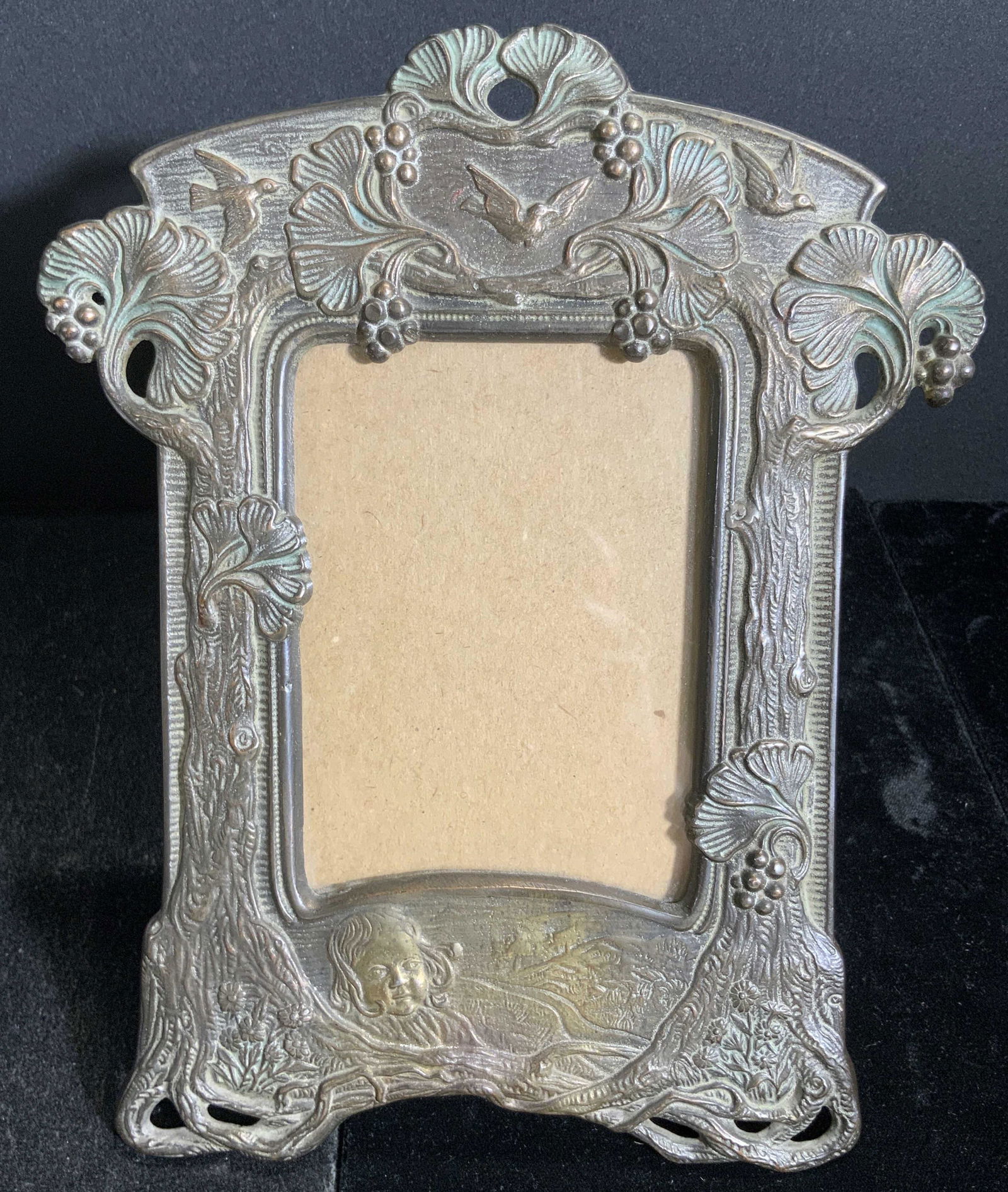 Vintage Art Nouveau Style Metal Picture Frame (1 of 11)