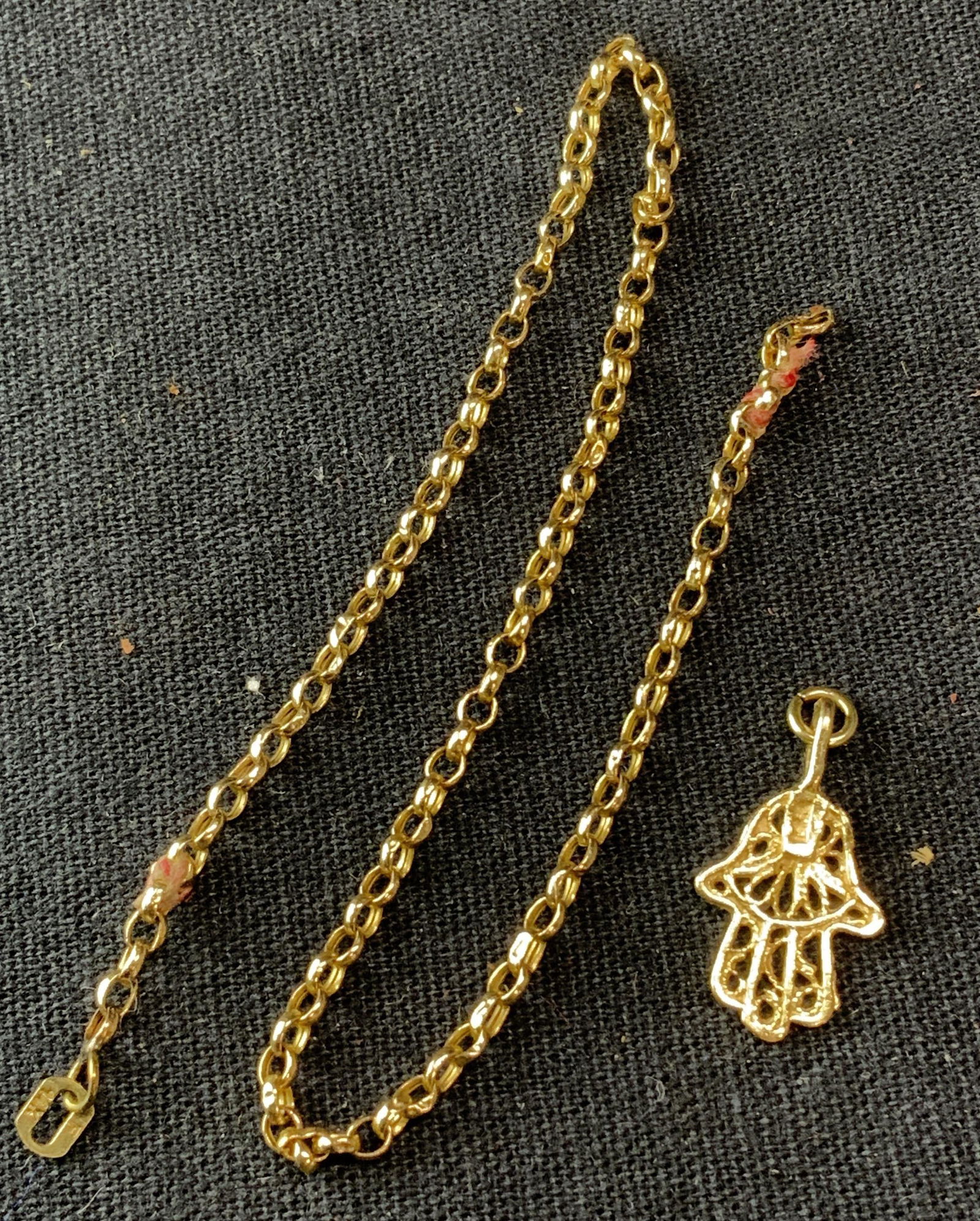 14K Yellow Gold Hamsa Bracelet (1 of 4)