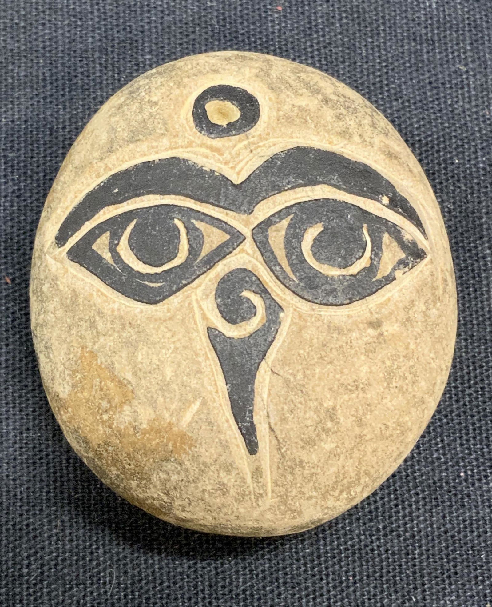 Hand Carved Stone from Monkey Temple, Nepal (1 of 3)