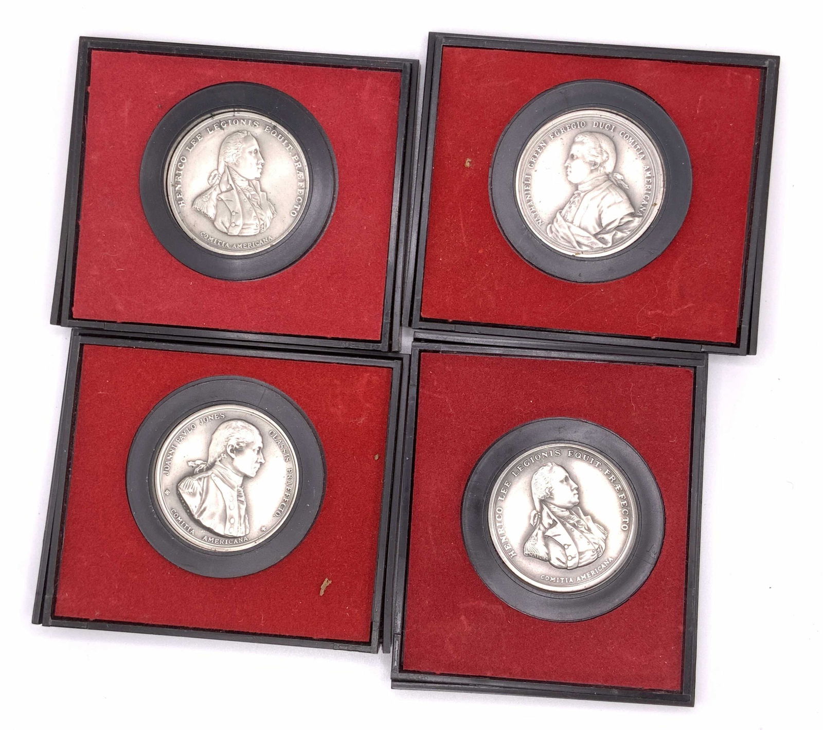 4 AMERICAS FIRST MEDALS Silver Tn Bust Medals (1 of 7)
