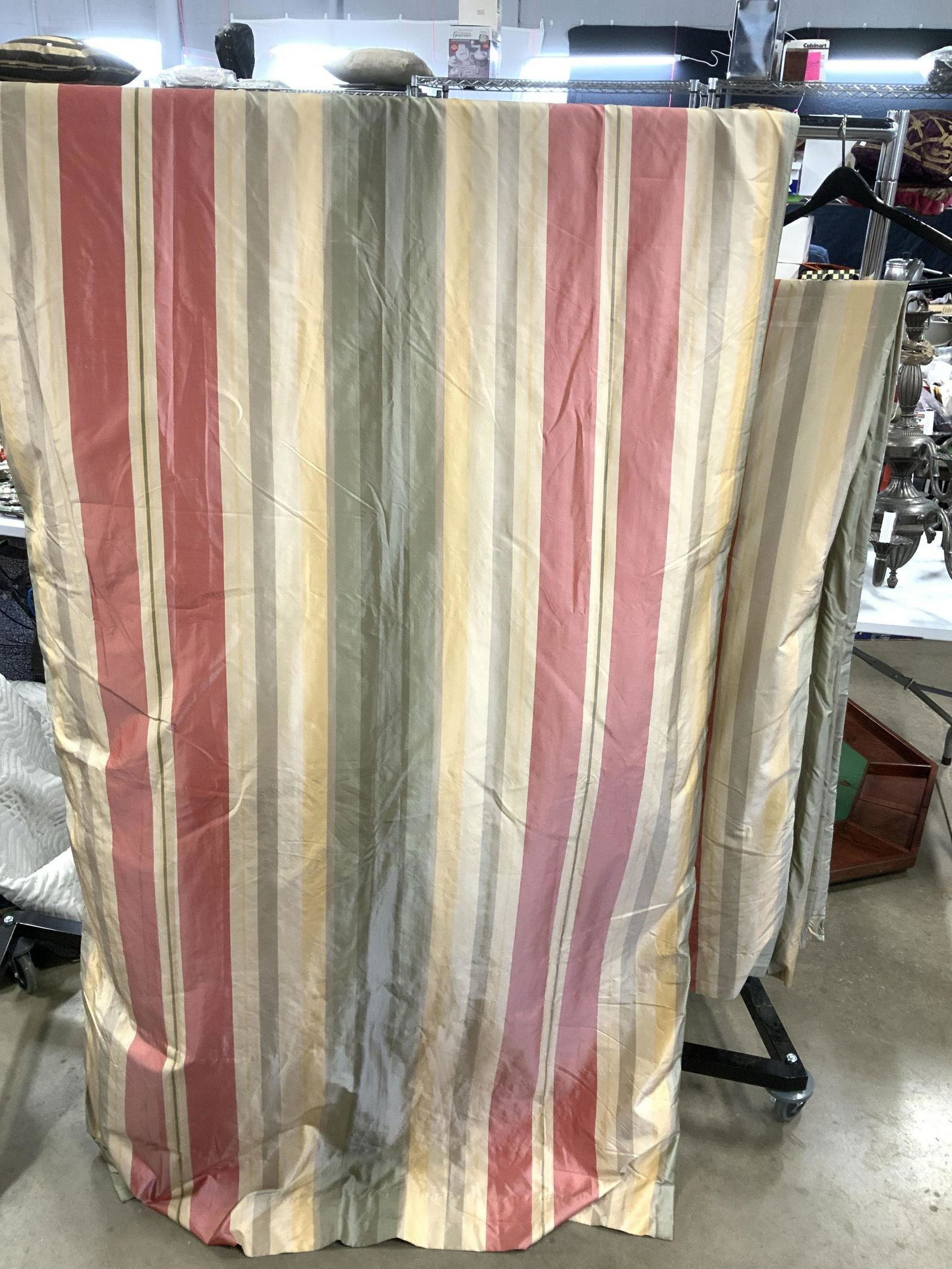 2 Silk Custom Made Window Panel Drapes (1 of 7)