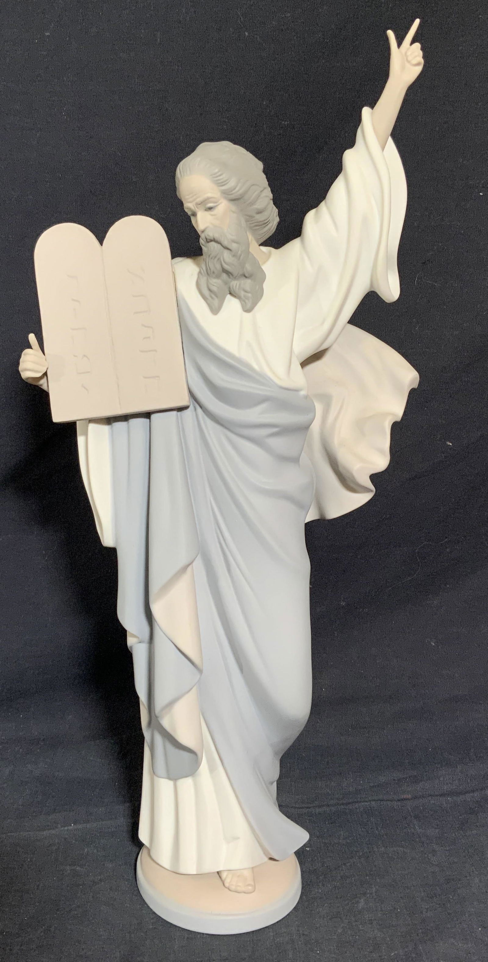 LLADRO Porcelain Figural of Moses & 10 Comm. (1 of 8)