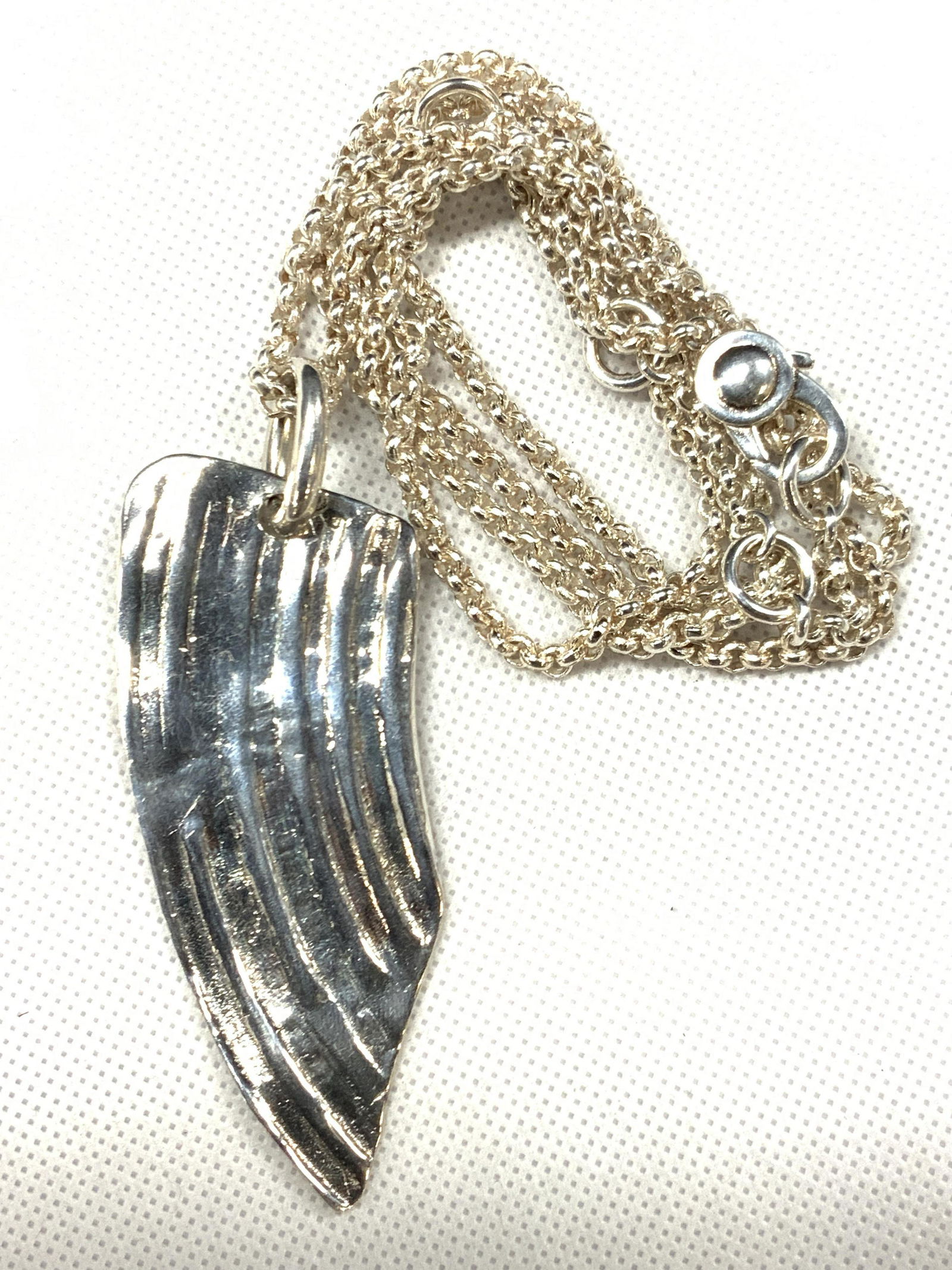 Robert Lee Morris Signed Silver Plated Necklace (1 of 5)