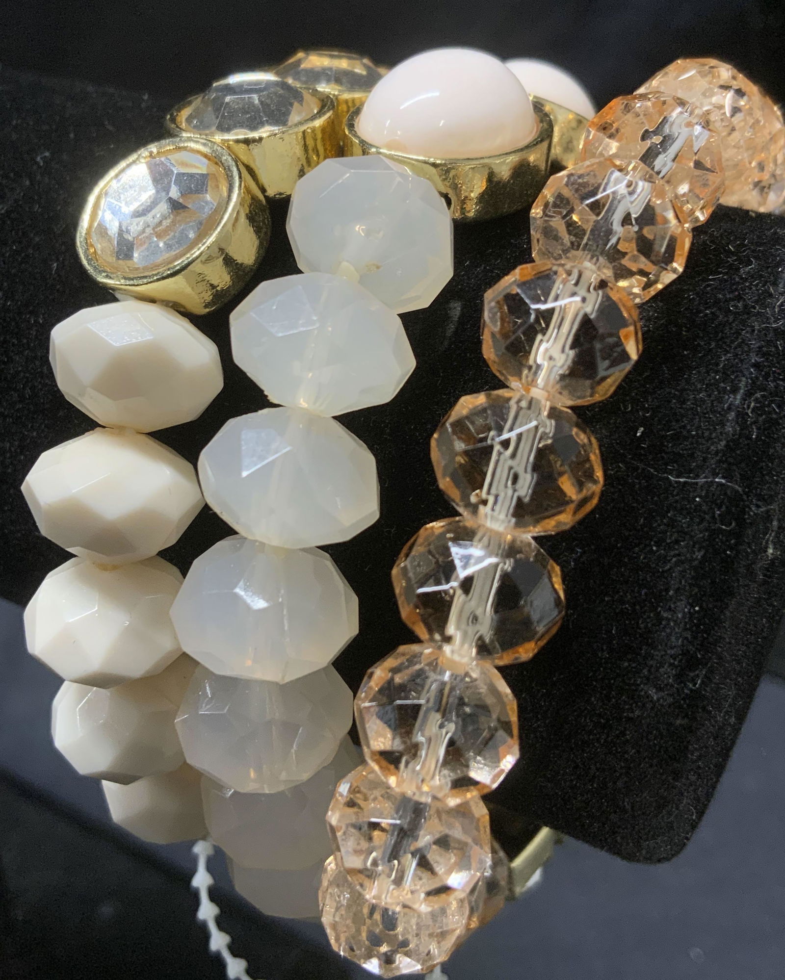 Lot of 3 Pink Crystalline Bracelets, NWT (1 of 4)