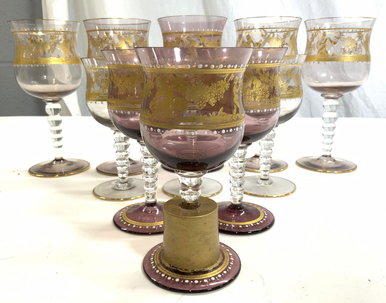Lot 11 Venetian Glass Goblets (1 of 7)