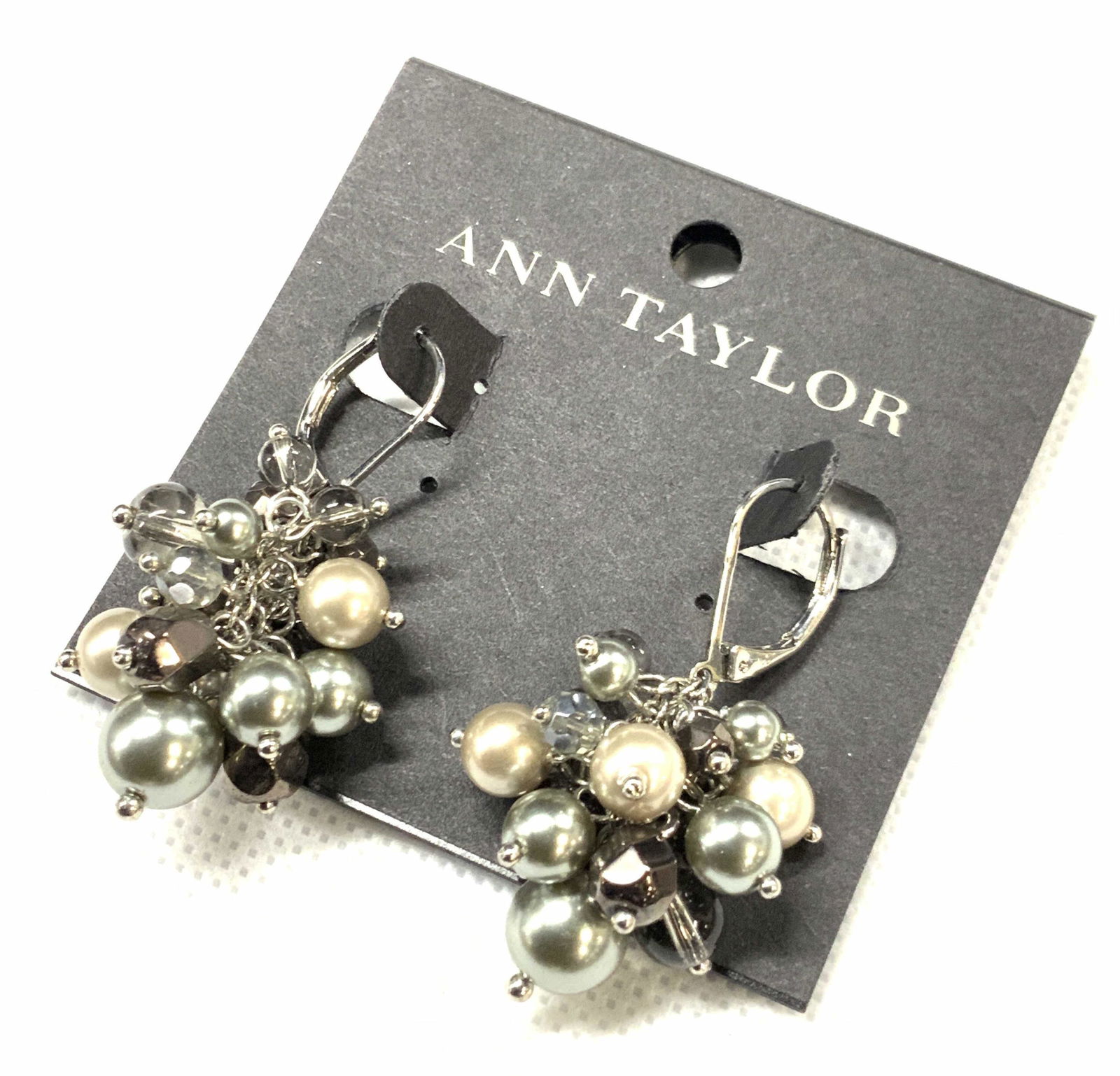 Anne Taylor Cluster Beaded Drop Earrings (1 of 4)