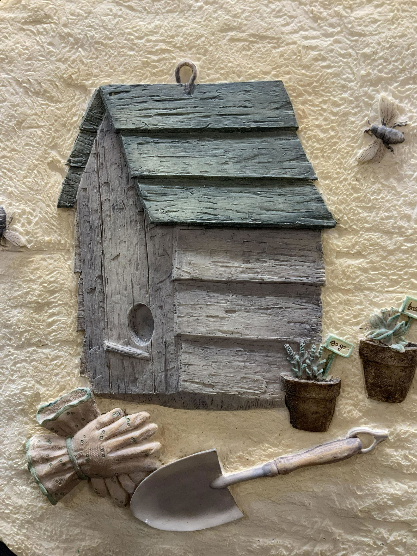 Resin Wall Plaque, Nature and Garden Motif (1 of 6)