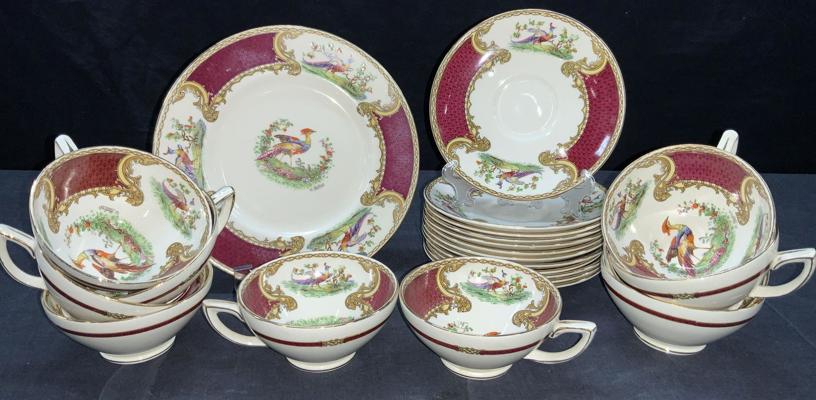 22 MYOTT Staffordshire English Porcelain Tea Set (1 of 10)