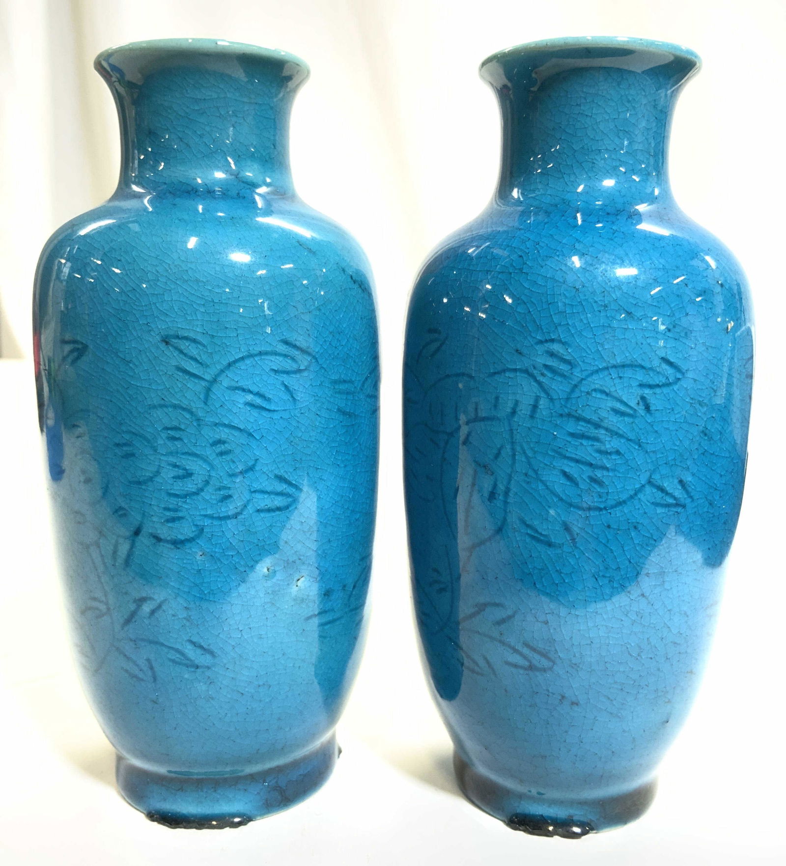 Pair Asian Porcelain Bud Vases (1 of 7)