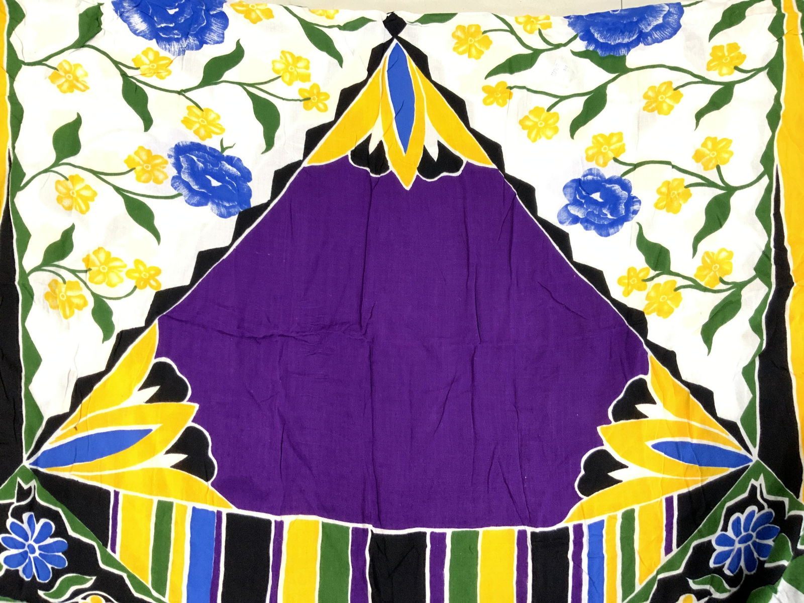 Cotton Blend Floral Scarf (1 of 8)