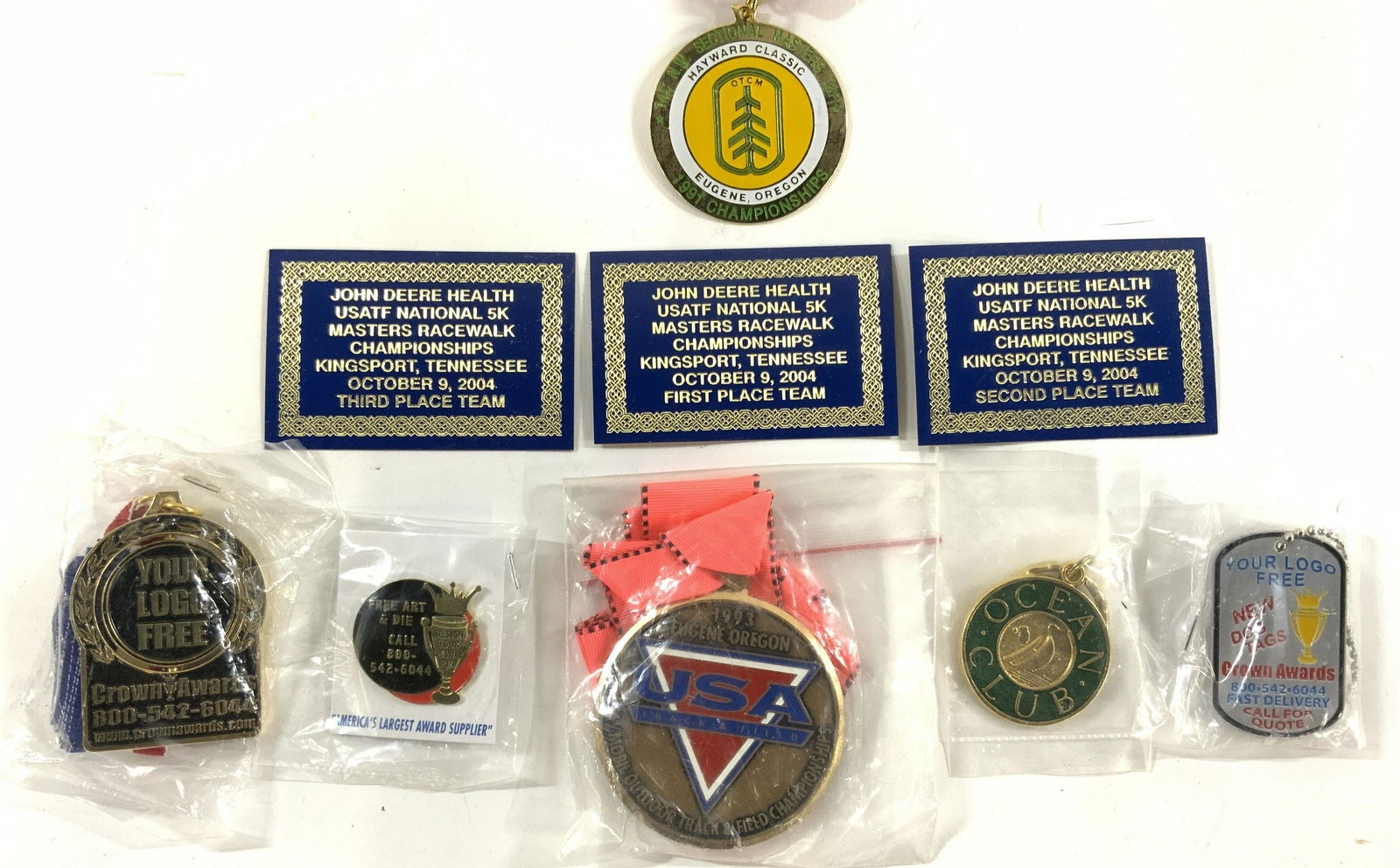 Lot 9 Assorted Medals & Pins (1 of 8)