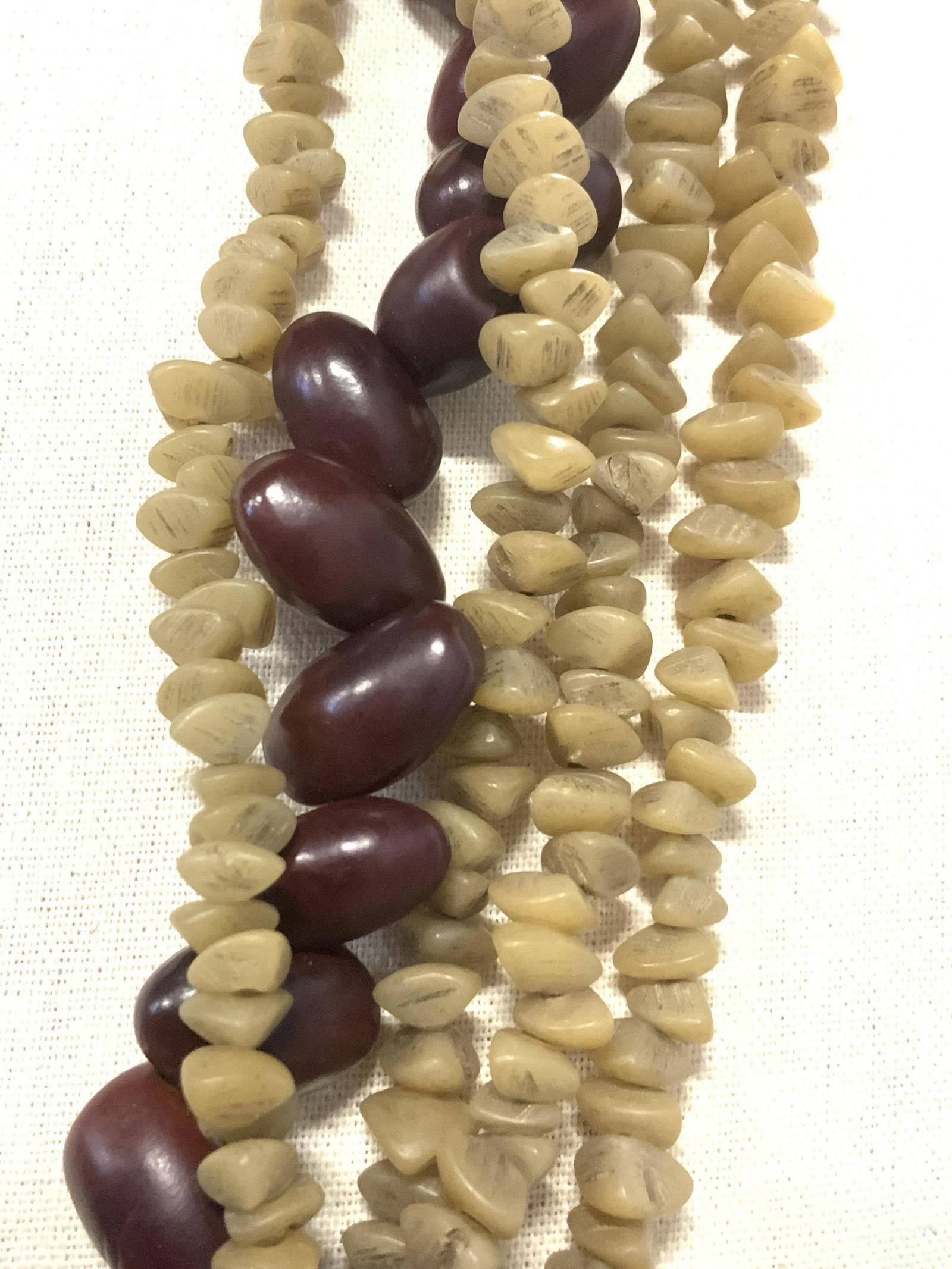 Natural Stone & Bean Multistrand Chunky Necklace (1 of 4)