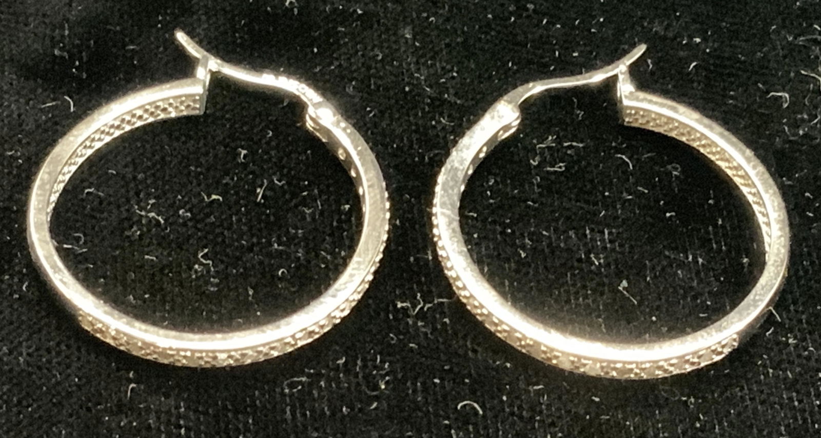 VICTORIA TOWNSEND Sterling S. Diamond Earrings nib (1 of 6)