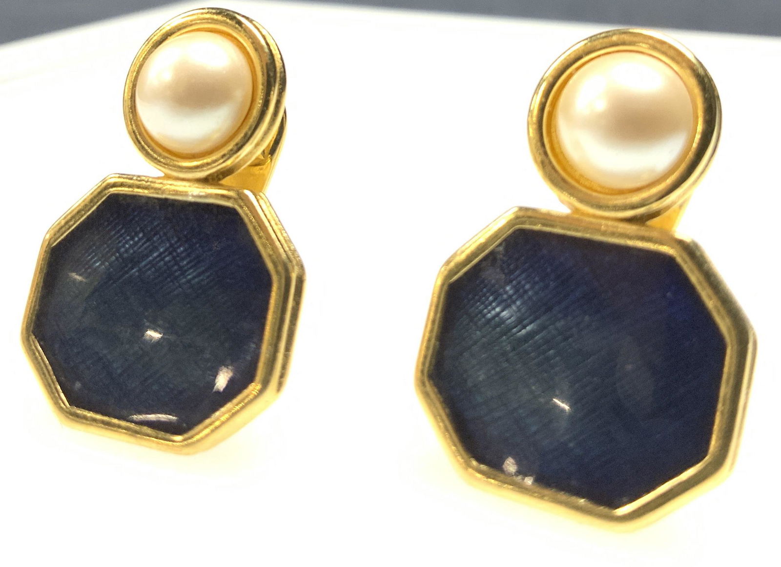 MONET Art Deco Style Clip on Earrings (1 of 3)