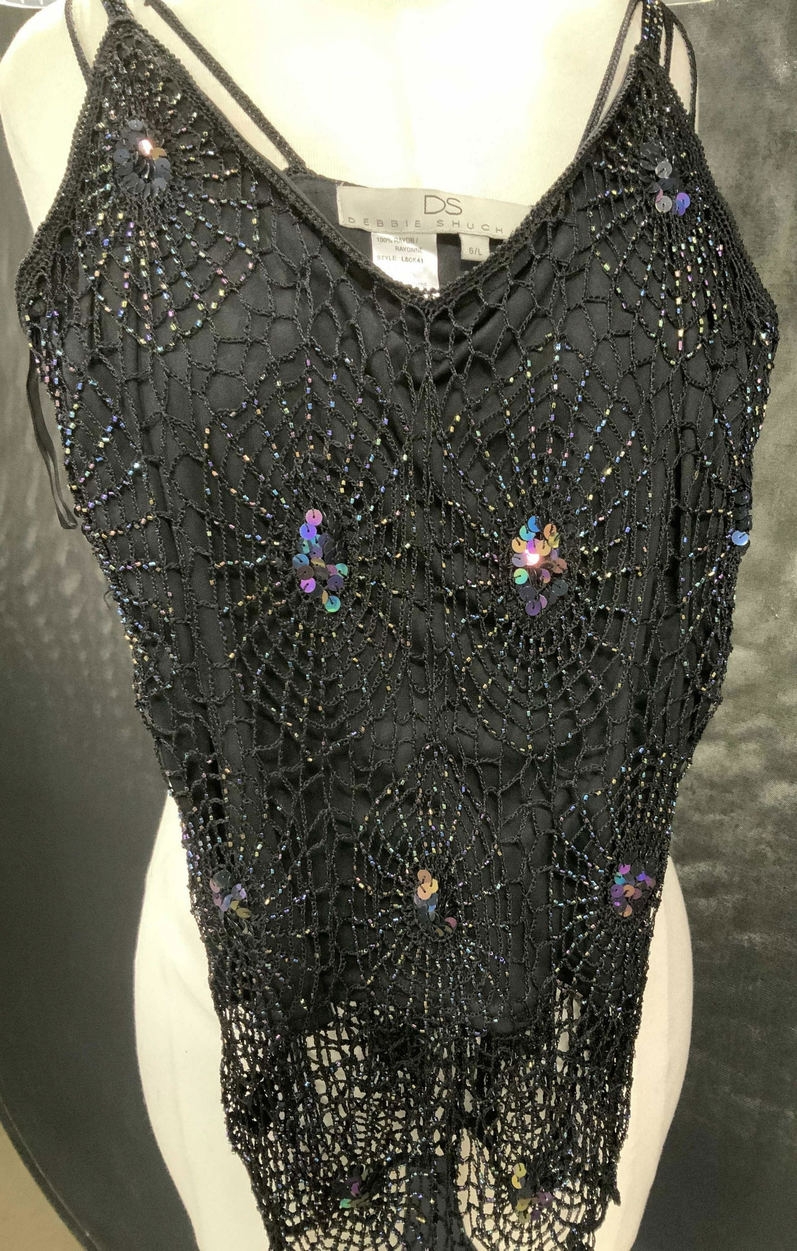 Debbie Shuchat Beaded Rayon Tank Blouse (1 of 6)