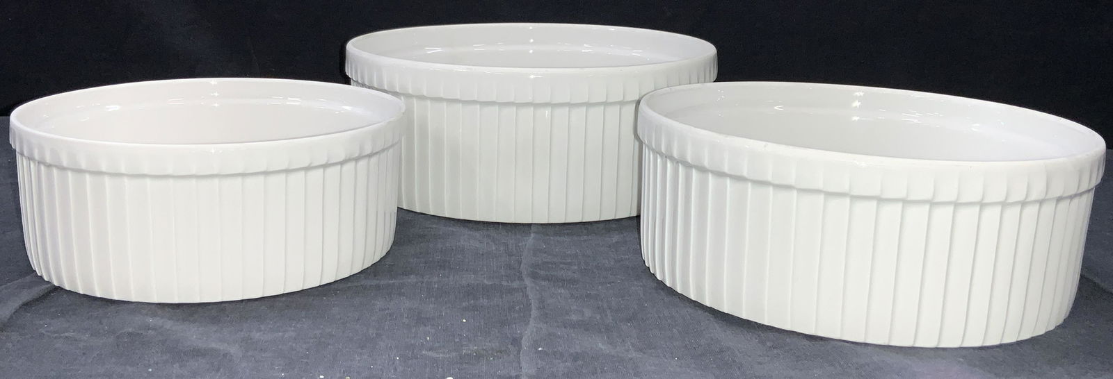 PILLIVUYT 3 Porcelain Ovenware Dishes (1 of 6)