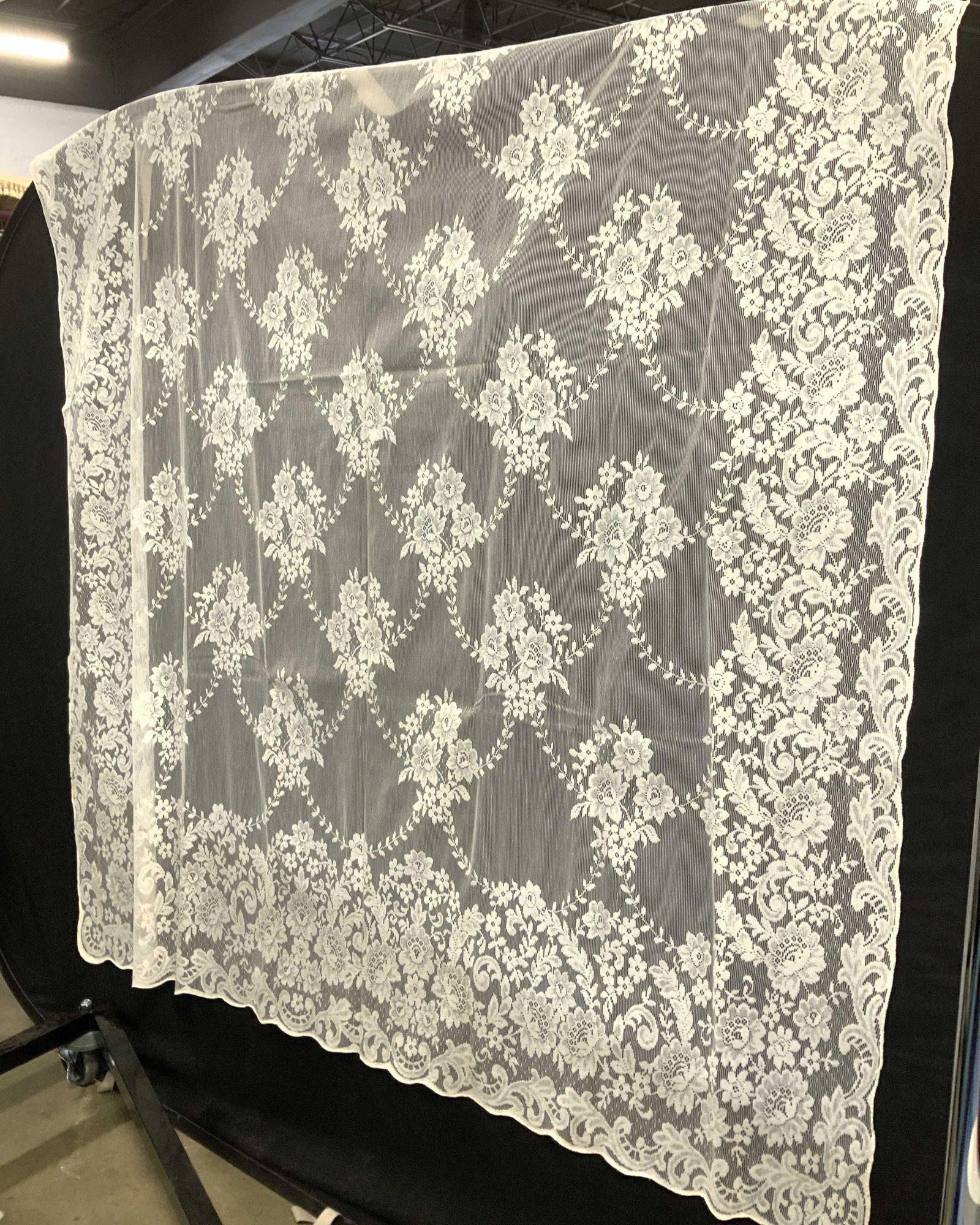 Retro Tat Lace Curtain Panel (1 of 6)