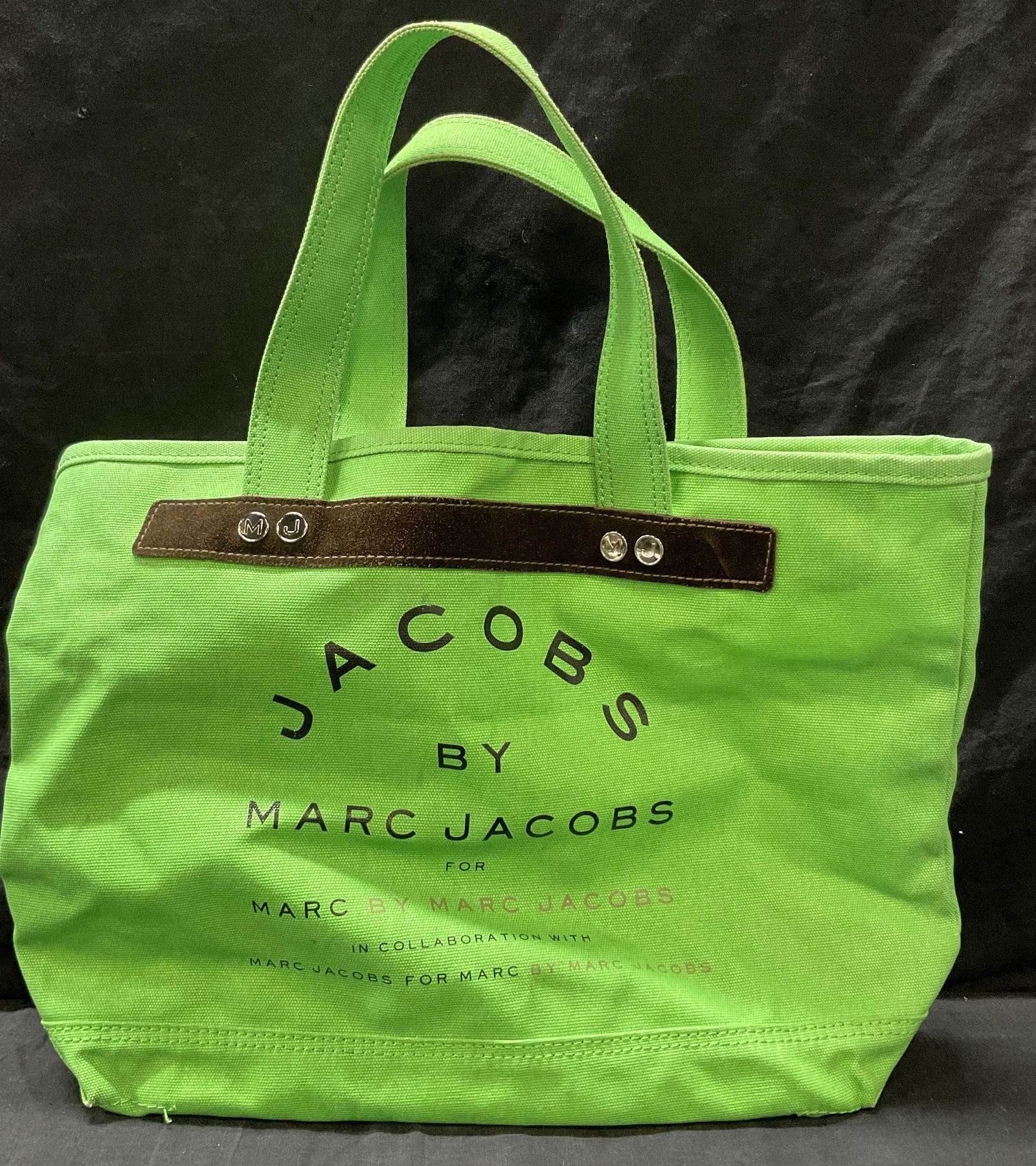 JACOBS BY MARC JACOBS Lime Green Canvas Bag (1 of 5)