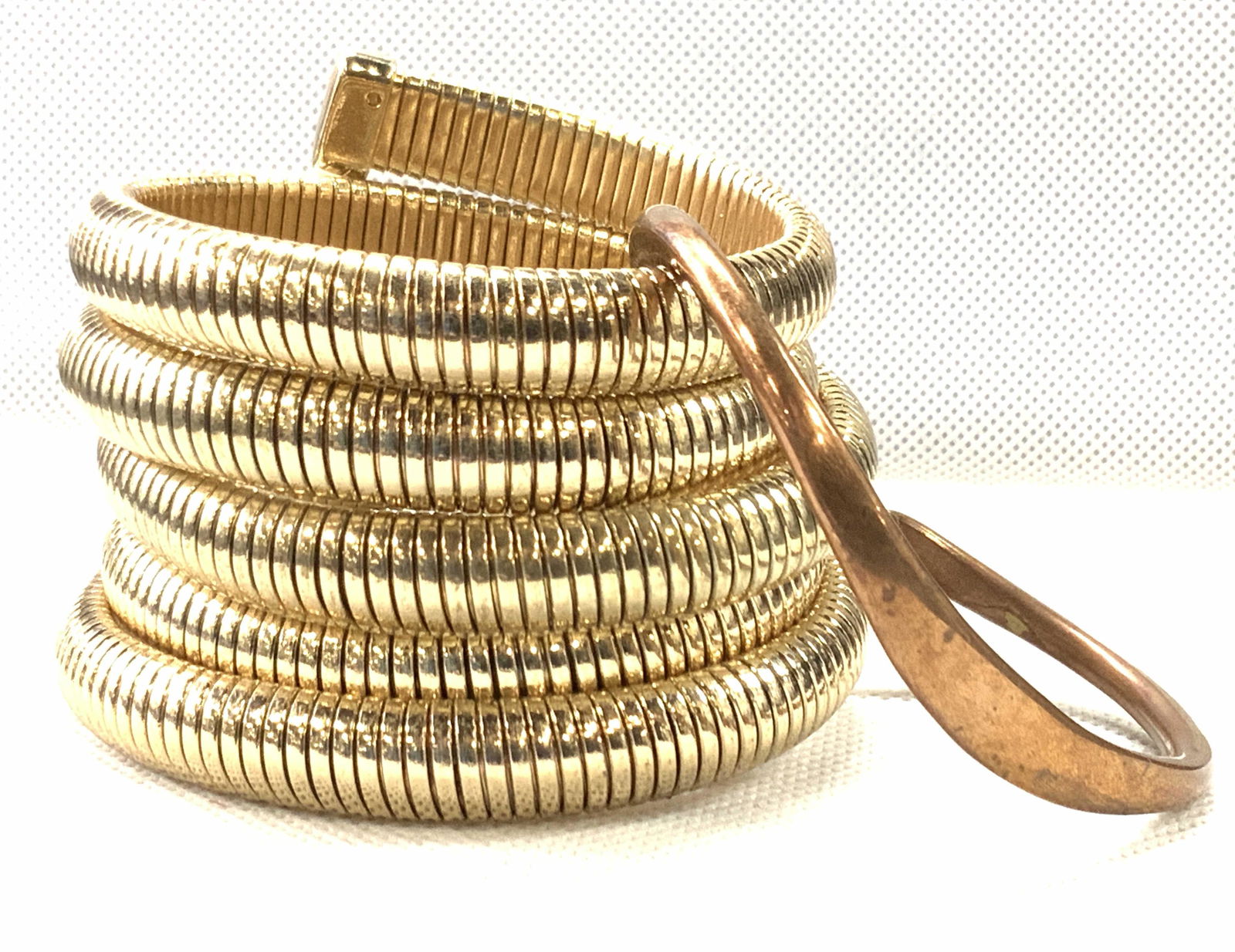 Group Lot of Wrap Around & Solid Copper Bracelets (1 of 5)
