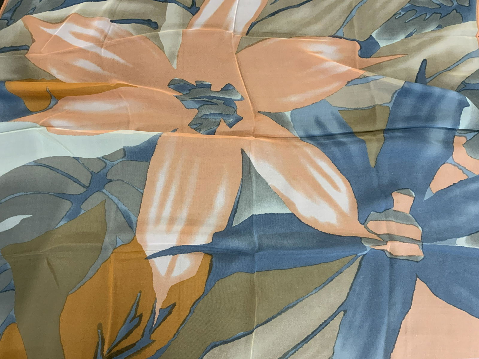 ANNE KLEIN Floral Silk Scarf (1 of 6)