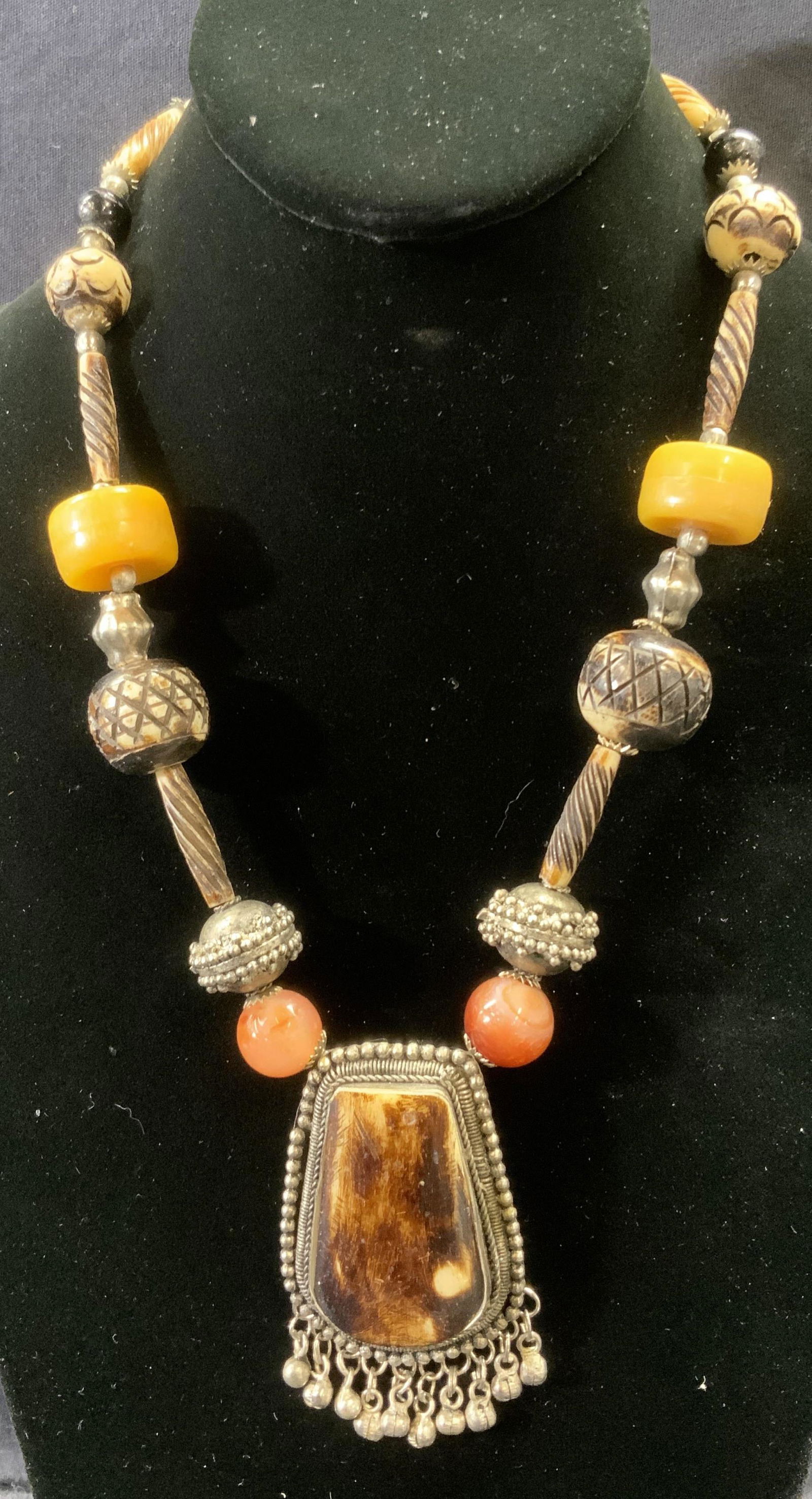 Tribal Statement Necklace W Headband (1 of 7)