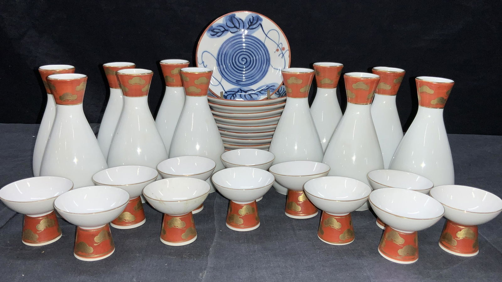 35 Asian Hand Painted Porcelain Tablewares (1 of 8)