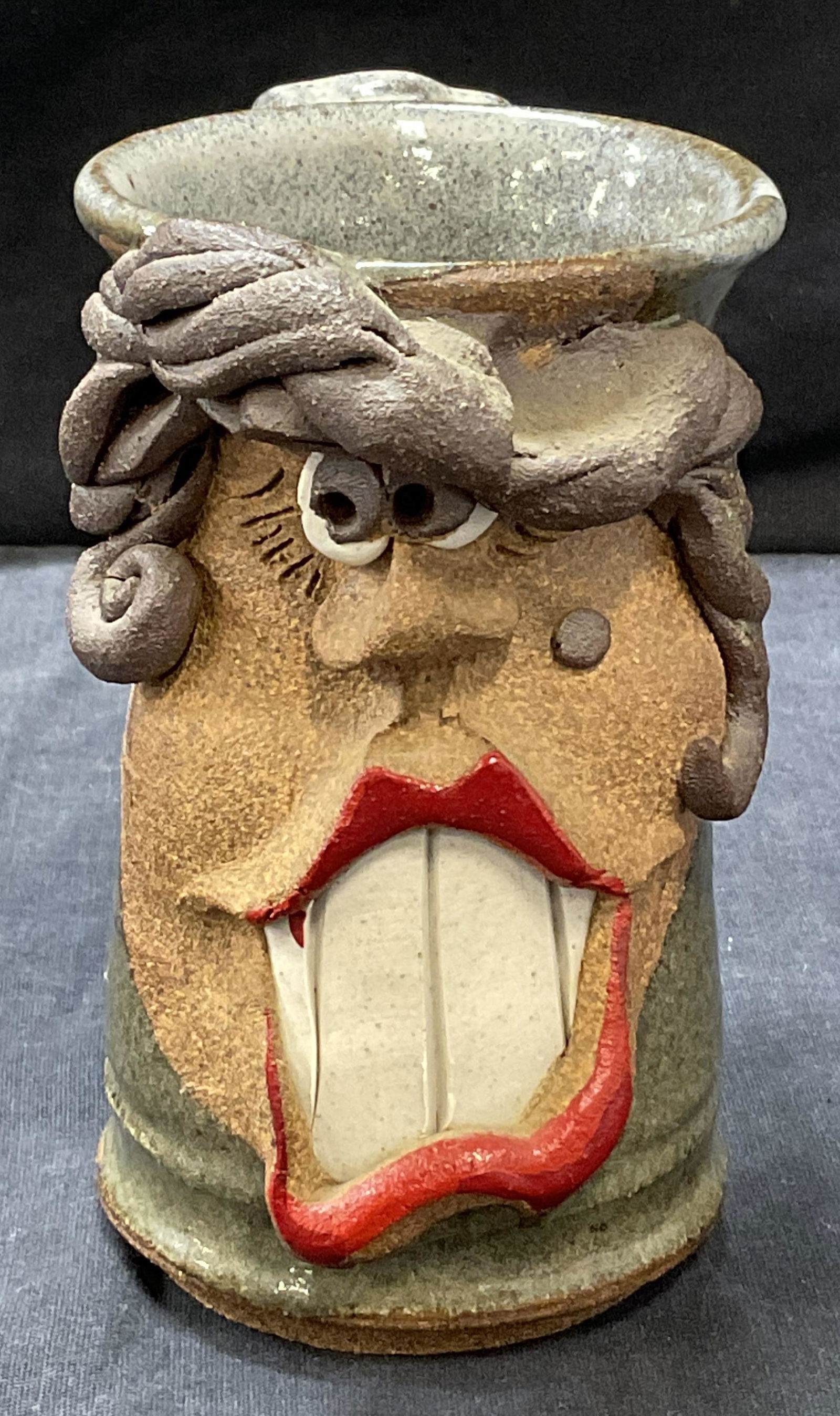 NMS Signed Relief Pottery Mug (1 of 7)