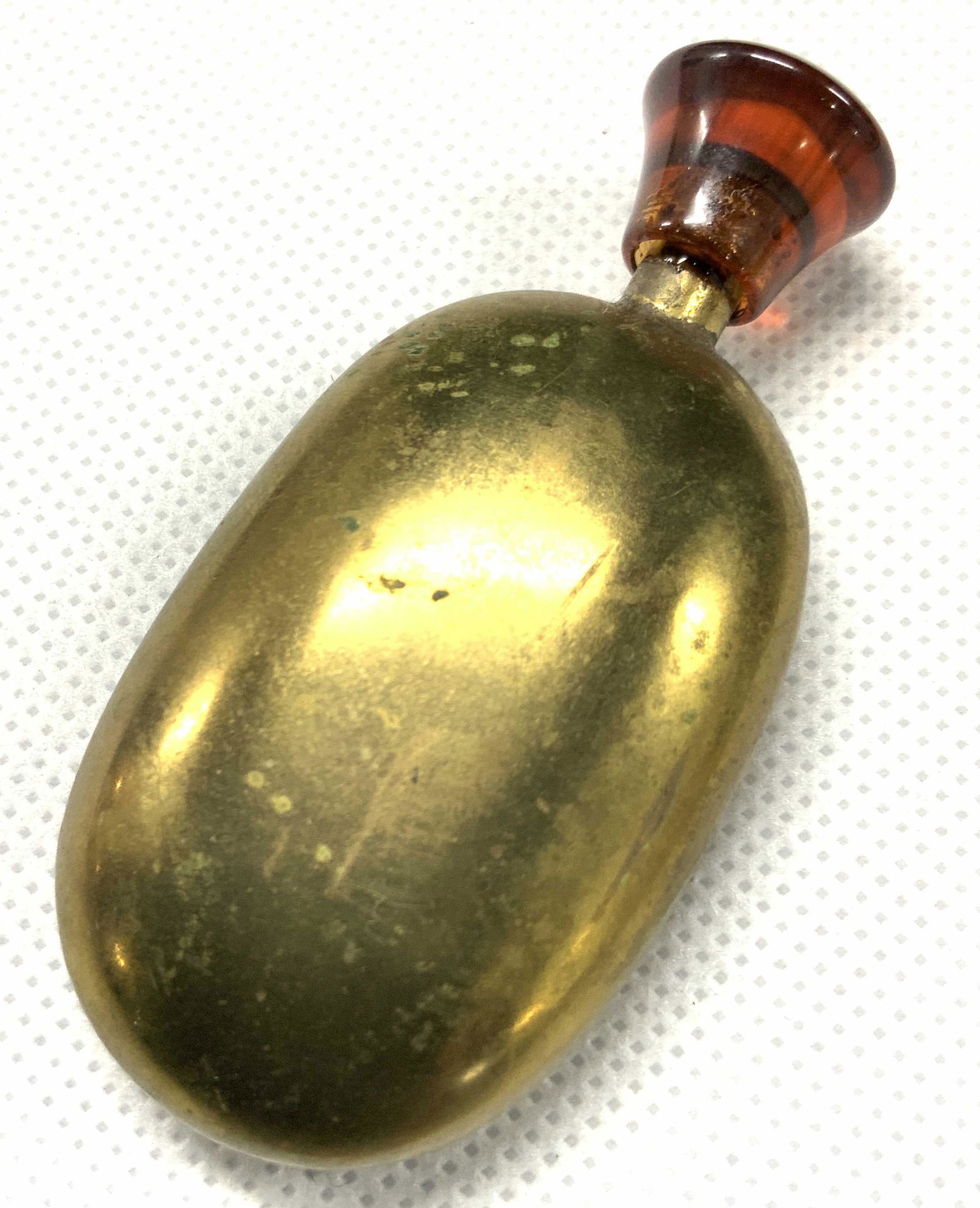 Vintage Brass Perfume Snuff Bottle (1 of 6)