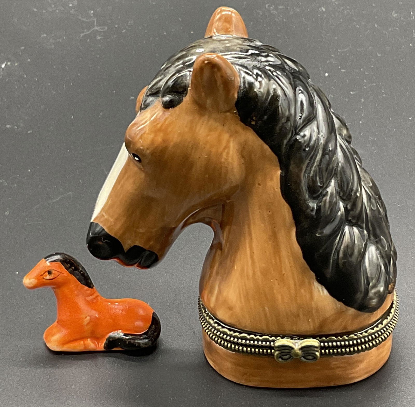 Porcelain Horse Head Keepsake Box (1 of 6)