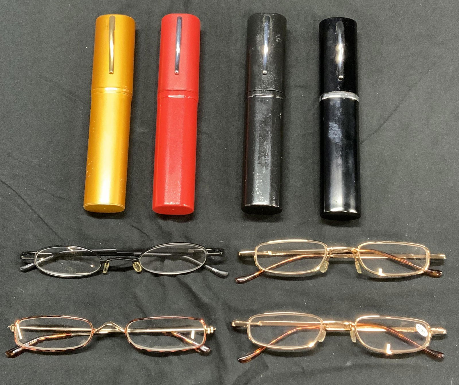 Lot 8 Vintage Reading Glasses, Cases (1 of 10)