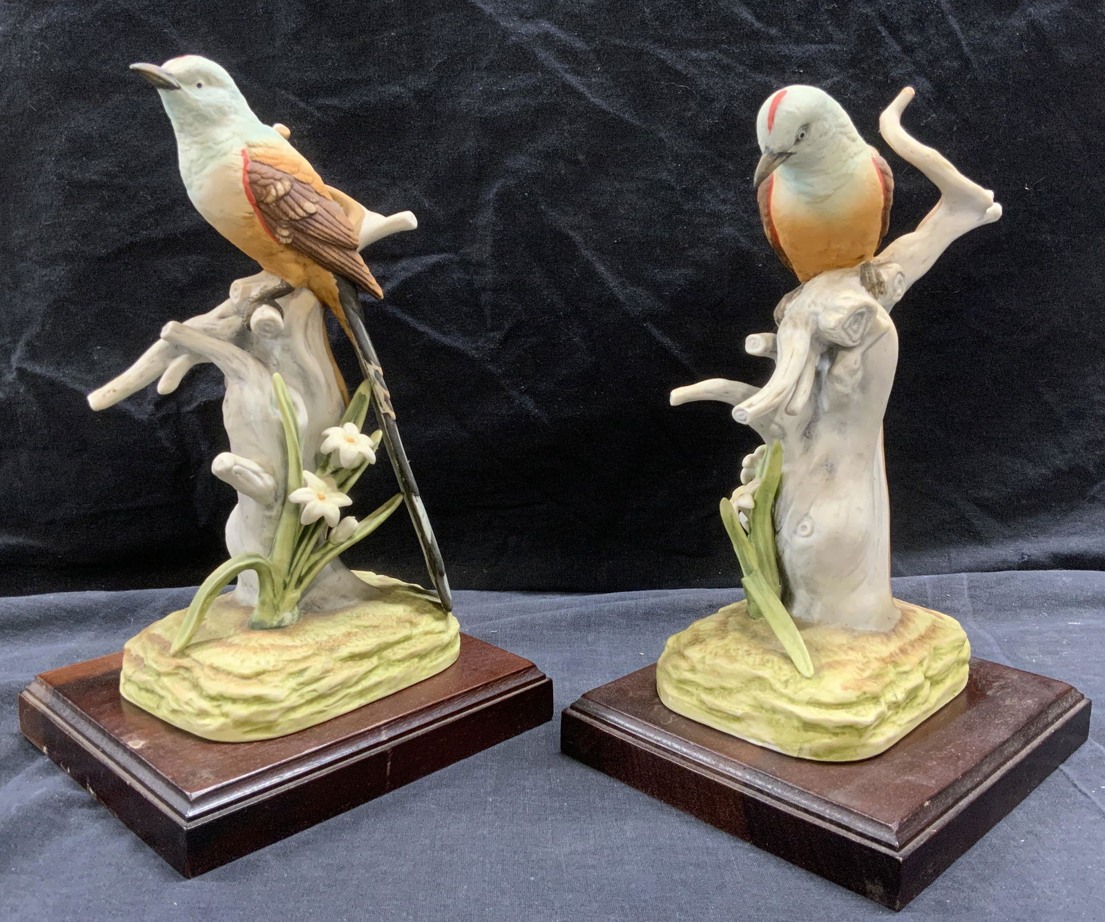 Pair Porcelain Scissor Tailed Flycatcher by ANDREA (1 of 9)
