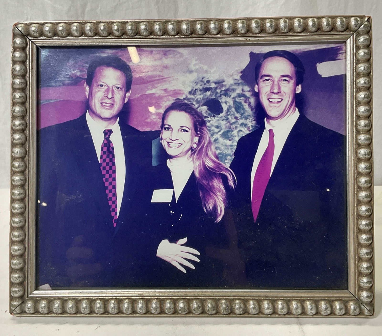 Photograph Vice President Al Gore w Ornate Frame (1 of 6)
