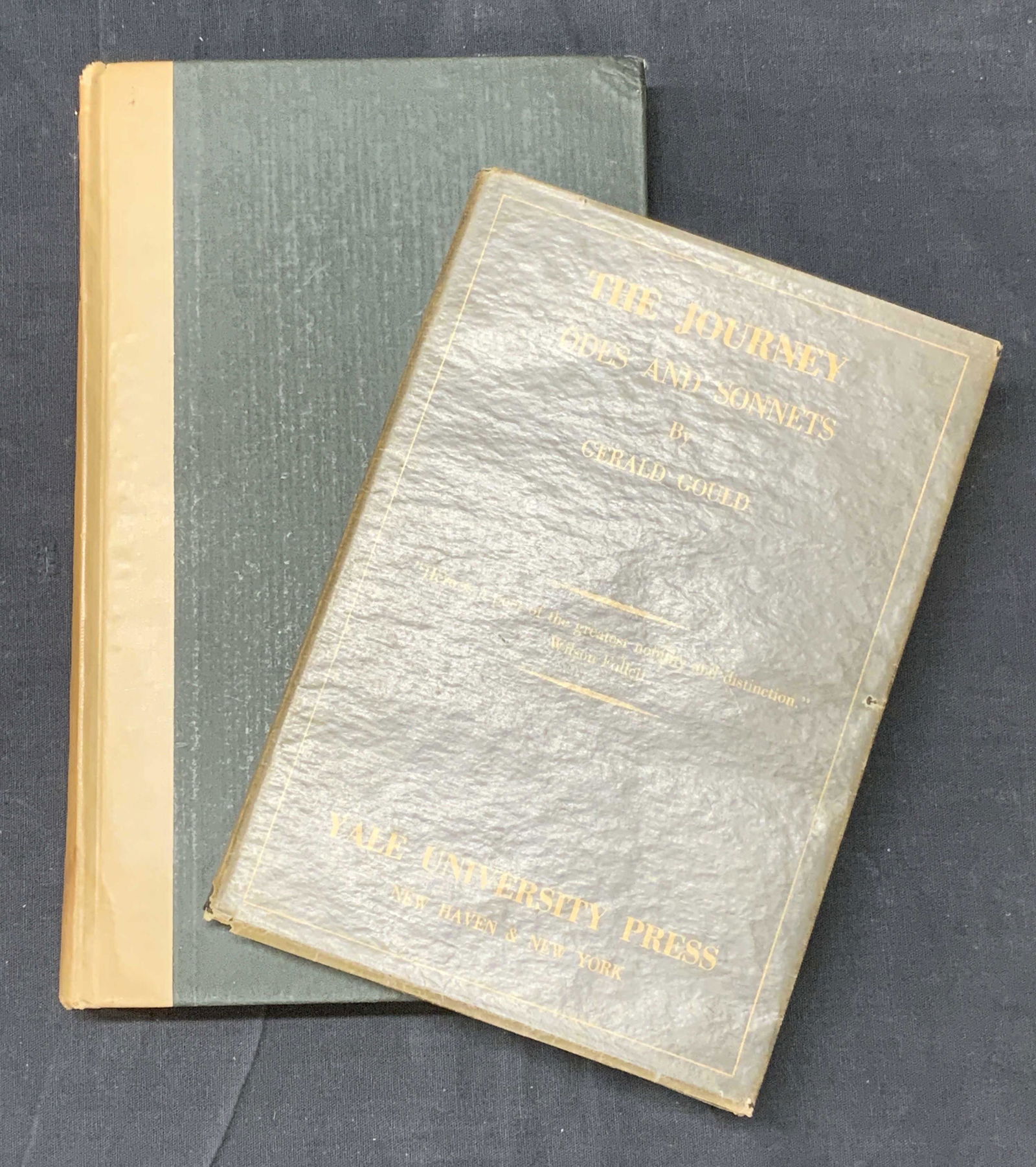 Lot of 2 Green & Gold Antique Books (1 of 4)