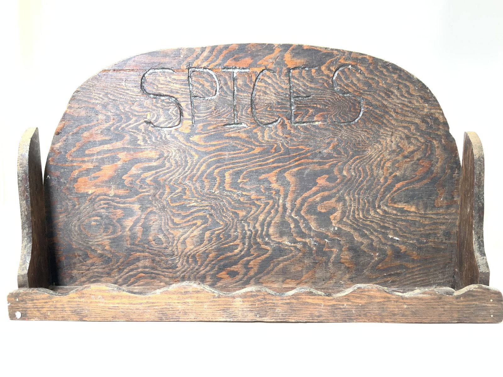 Vintage Hand Made Wooden Spice Rack (1 of 7)